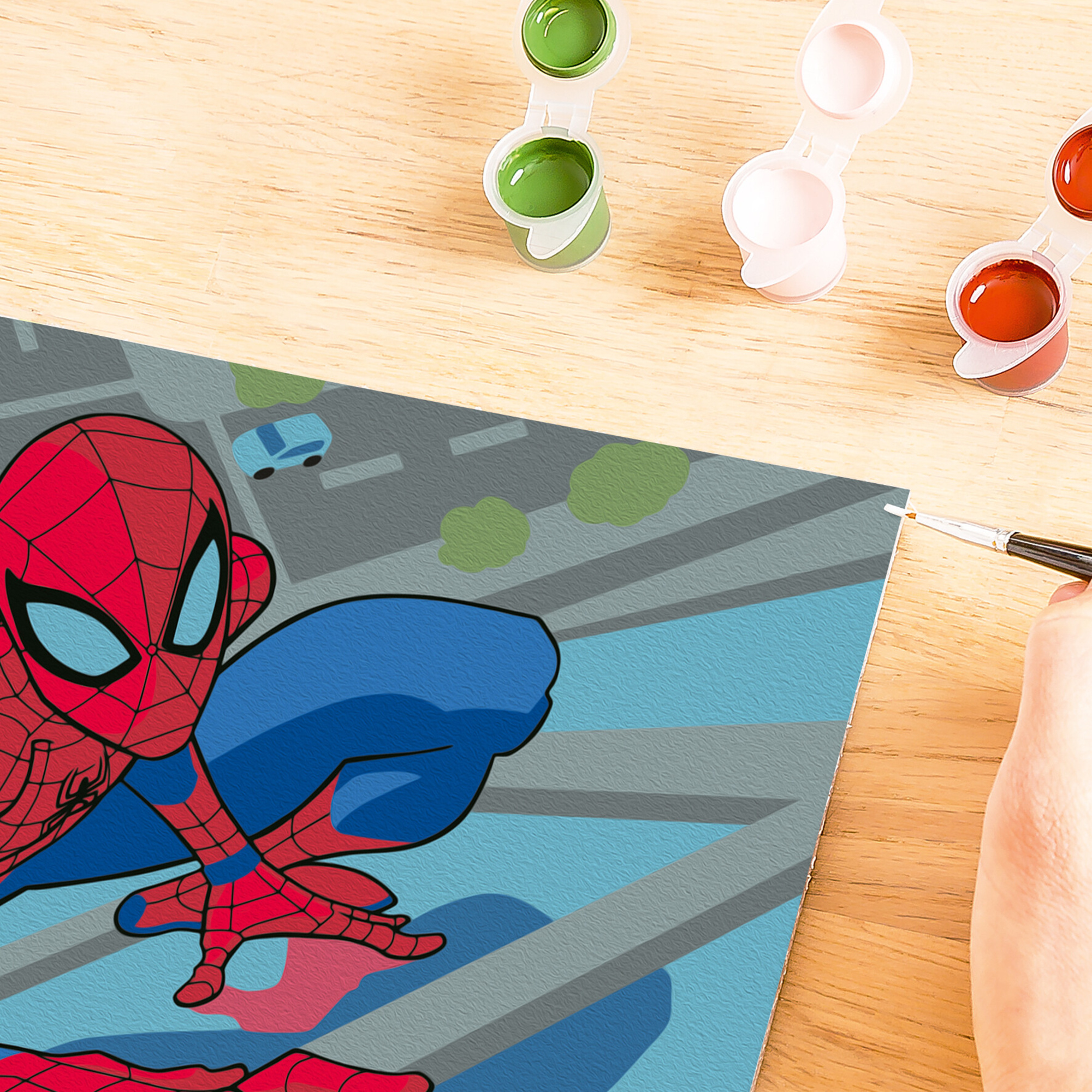 Ravensburger - creart serie e spider-man kit dipingi con i numeri 7+ - Spiderman