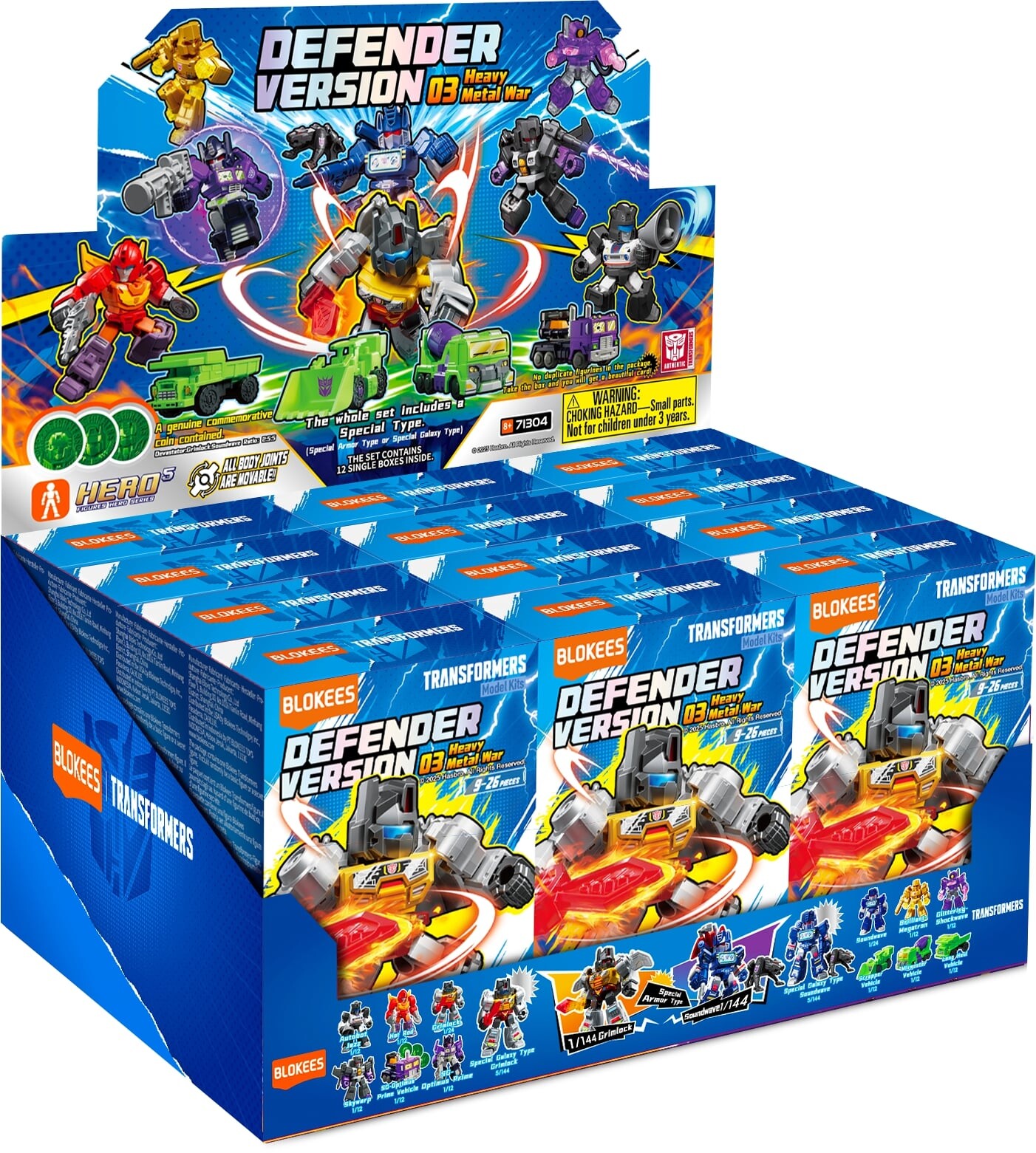 Blokees transformers defender version 03 heavy metal war assortito - BLOKEES