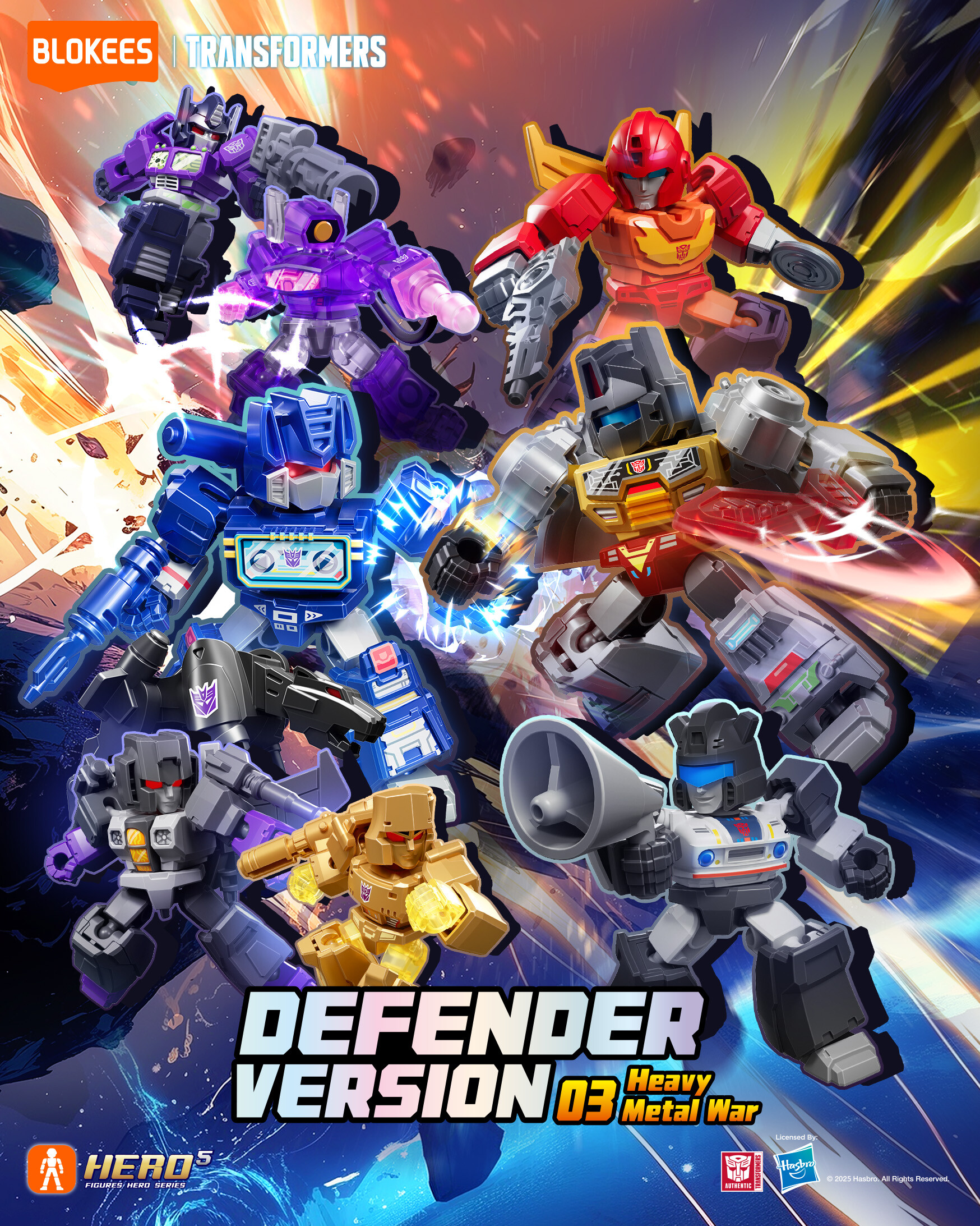 Blokees transformers defender version 03 heavy metal war assortito - BLOKEES