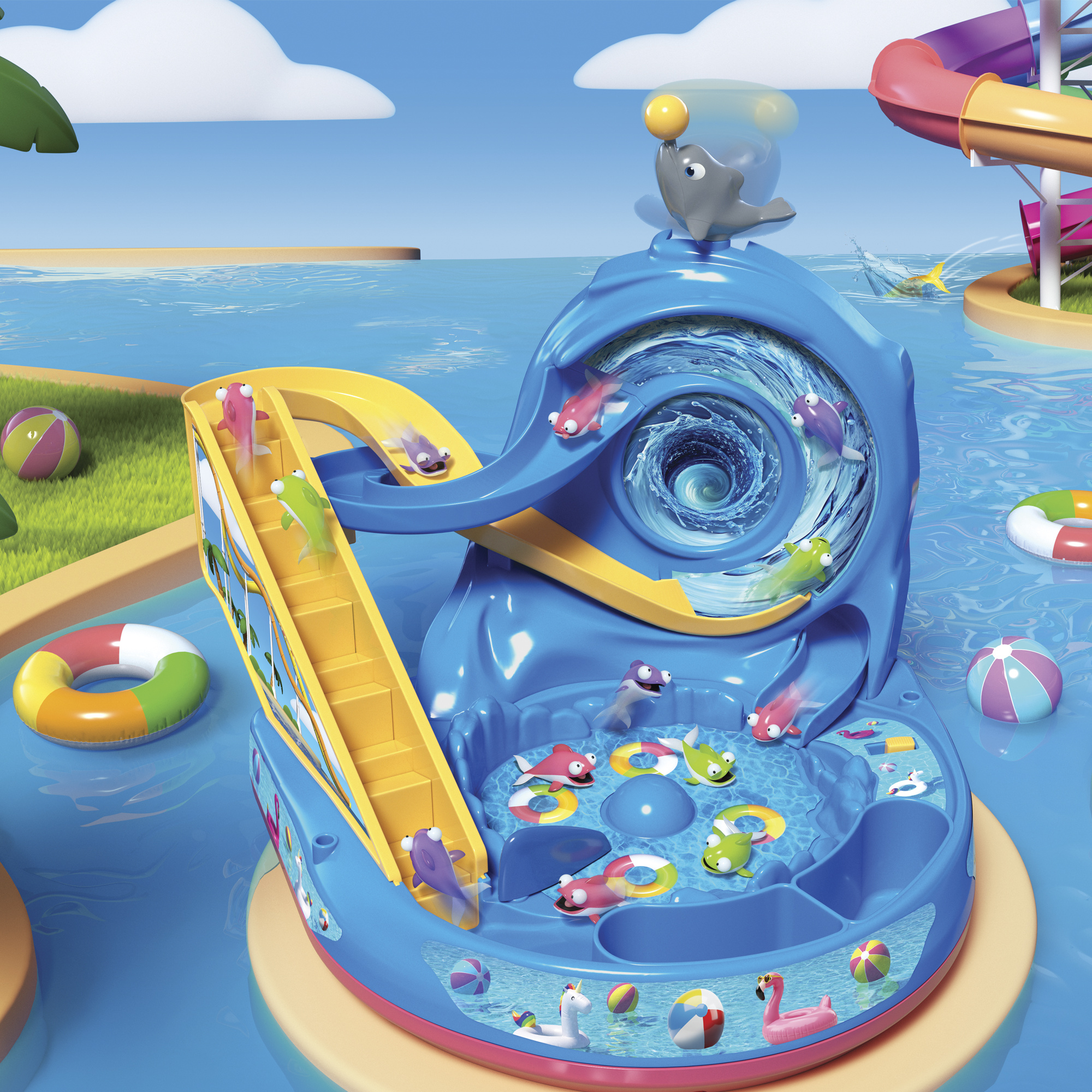 Gioco pesca pesci parco acquatico - sfida di abilità e riflessi - ZIG ZAG