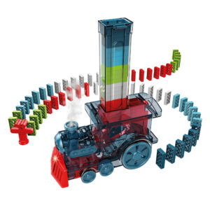 Domino train elettrico con 200 tessere e effetto fumo - ZIG ZAG