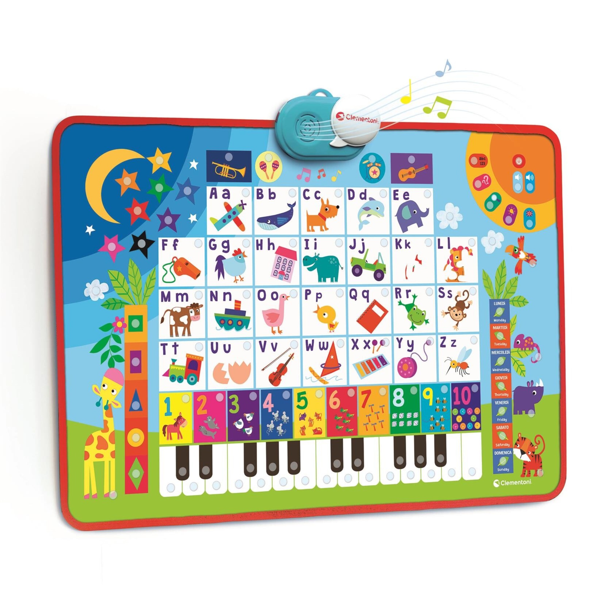 Clementoni - alfabeto parlante - poster elettronico educativo - 16665 - CLEMENTONI