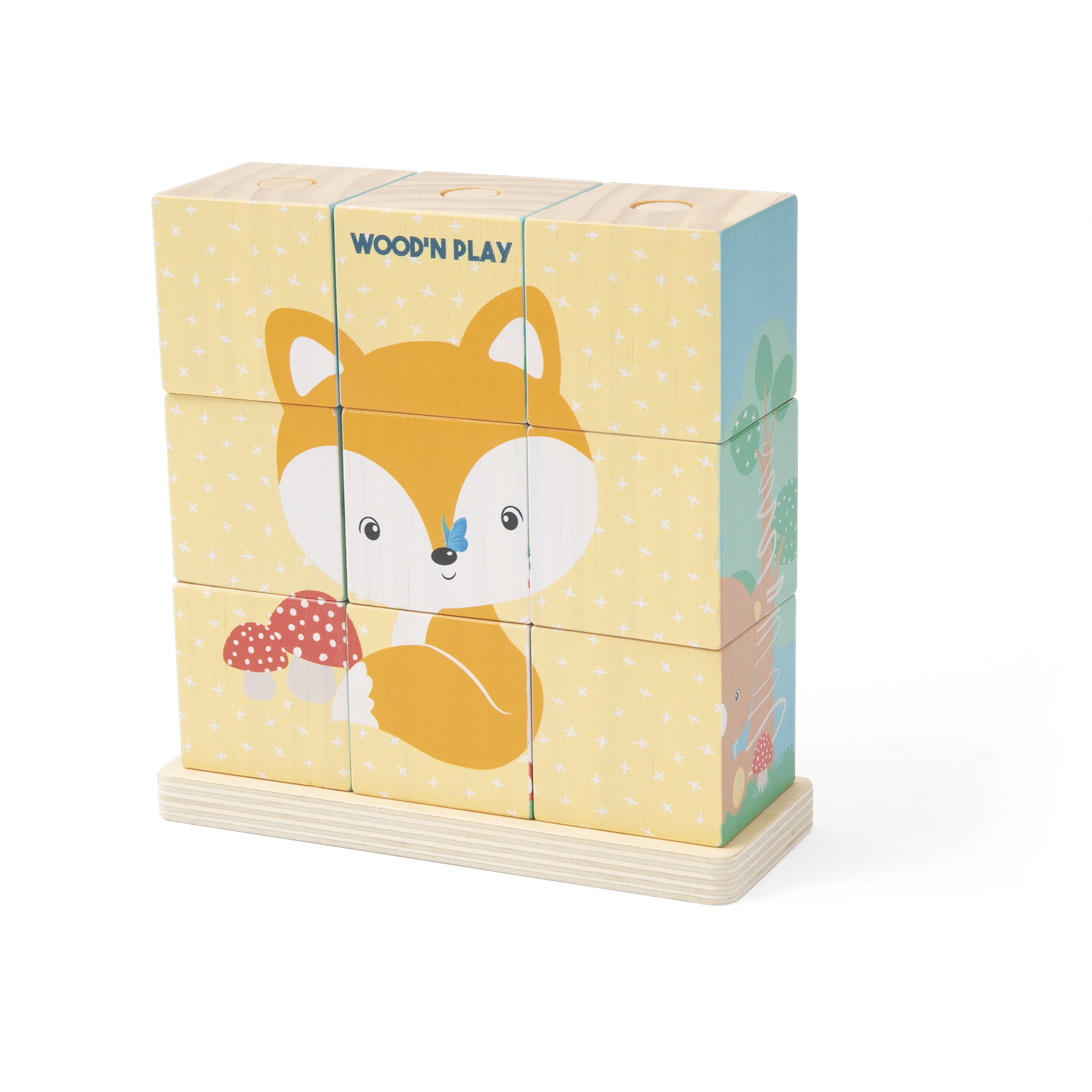 Puzzle a cubi - WOOD 'N' PLAY
