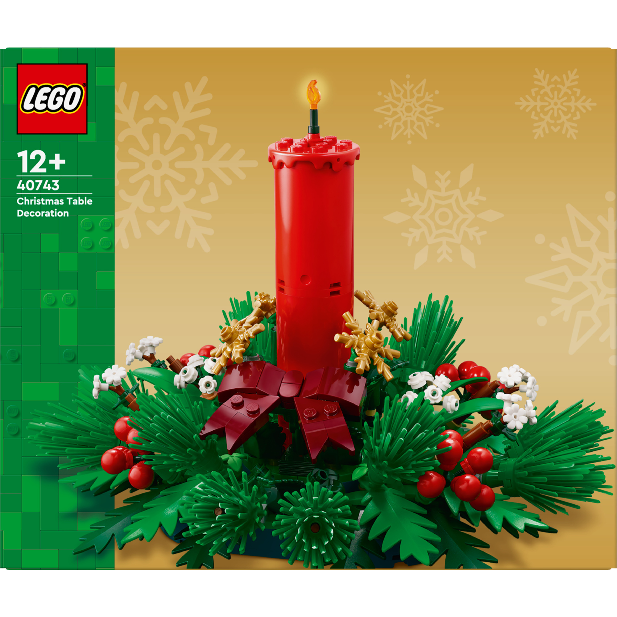 Lego 40743 – decorazione natalizia da tavolo con candela giocattolo 12+ - LEGO ICONS