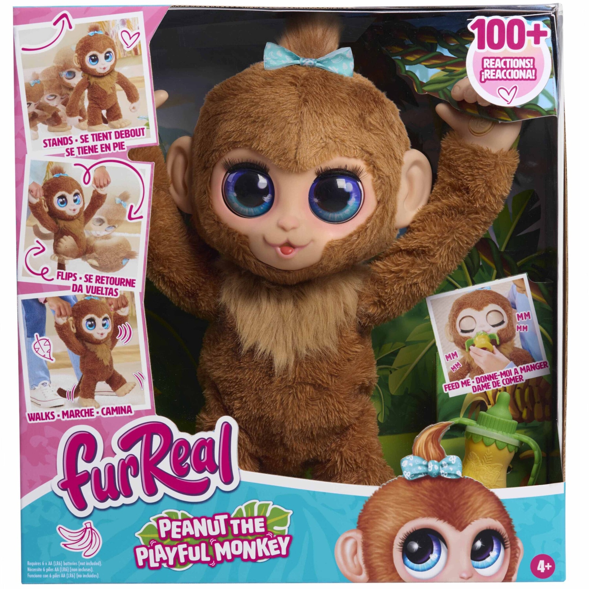 Just play furreal peanut the playful monkey - scimmia di peluche interattiva - FUR REAL