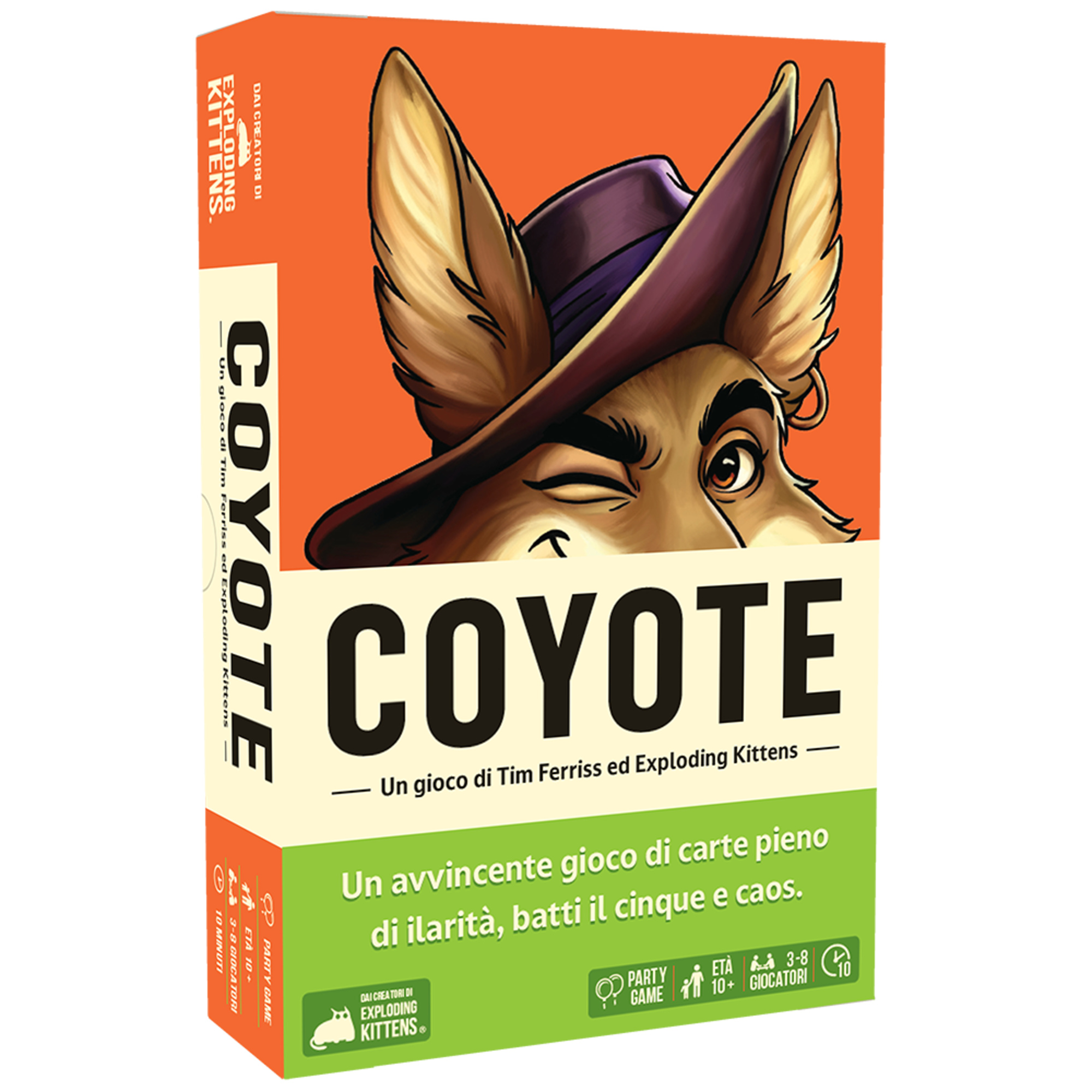 Asmodee, coyote - gioco da tavolo, dallo studio di exploding kittens. - ASMODEE
