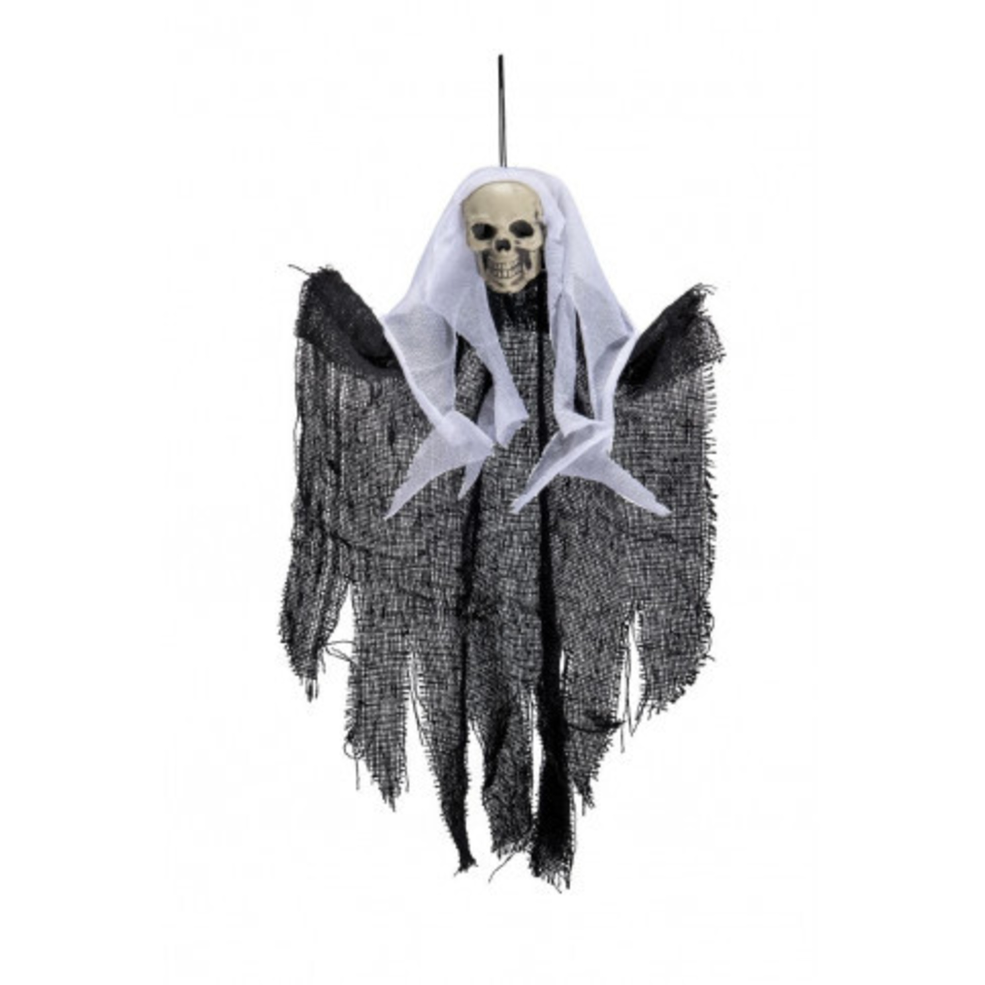 Decorazione halloween scheletro nero da appendere 30 cm Toys Center
