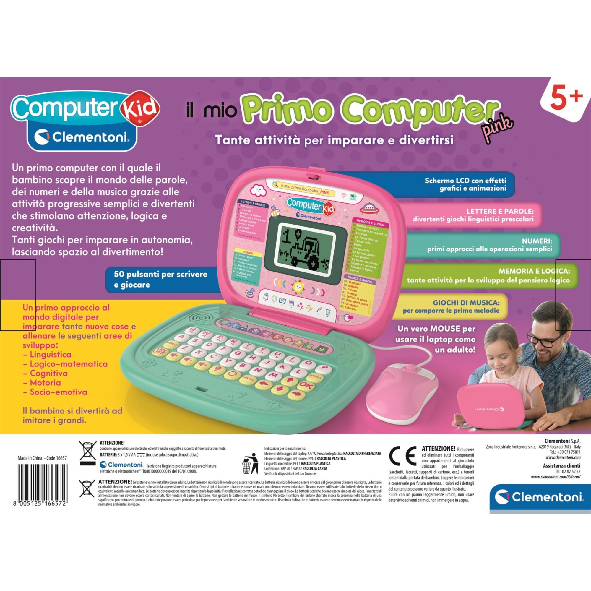 Clementoni - il mio primo computer pink - 16657 - CLEMENTONI