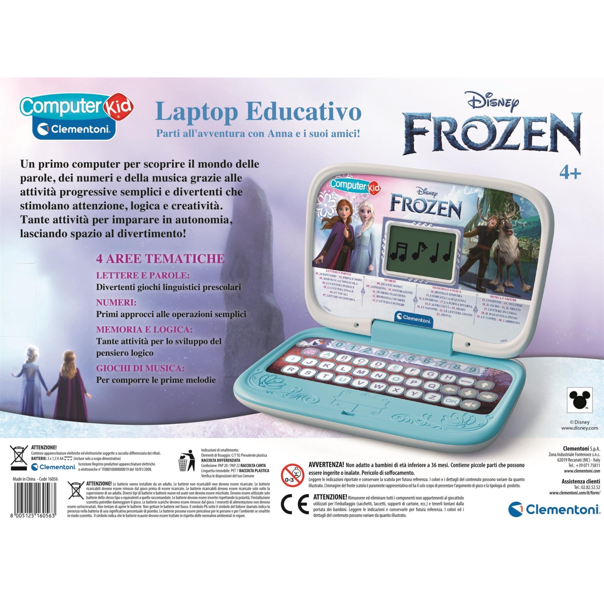 Clementoni - frozen laptop - 16056 - CLEMENTONI, Frozen