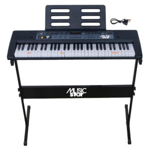 Tastiera 61 tasti con gambe, funzione scuola e suoni demo - 