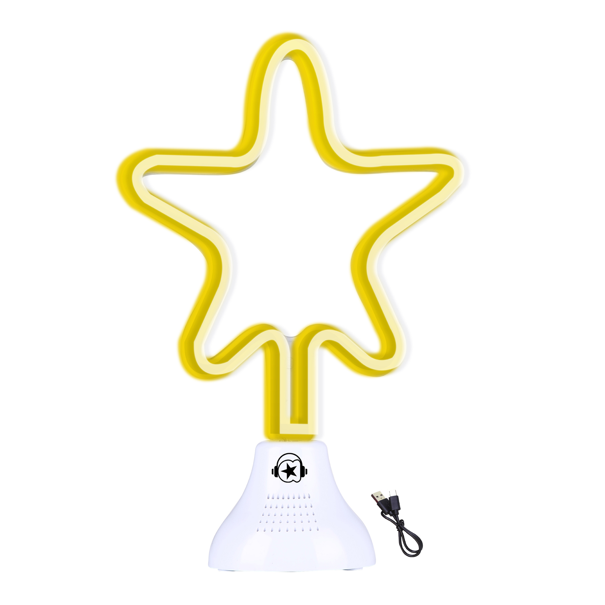 Lampada stella con cassa bluetooth wireless e luce led - 