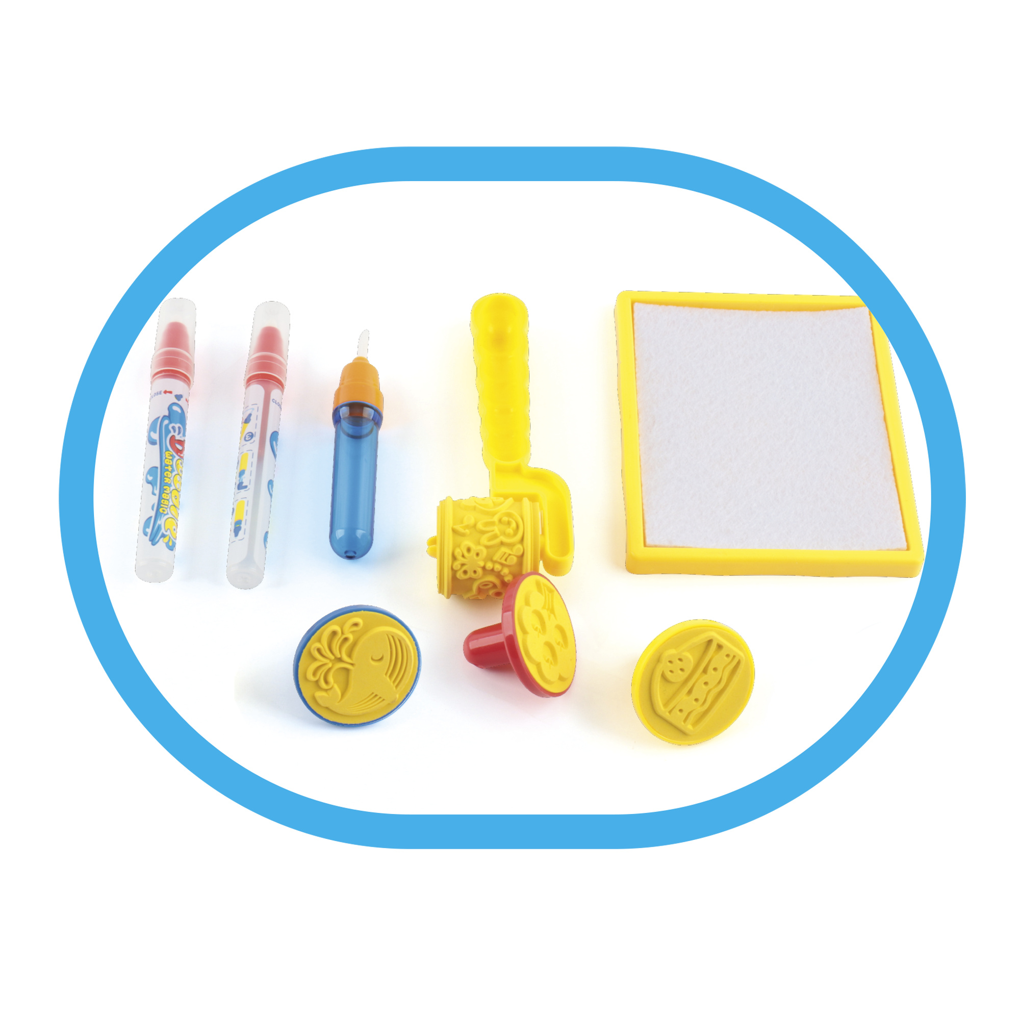 Tappetino magico per disegnare e colorare con 8 accessori - BABY SMILE