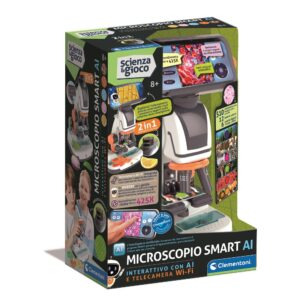 Clementoni - explorer scope - microscopio interattivo con a.i. e telecamera wifi - 19387 - CLEMENTONI