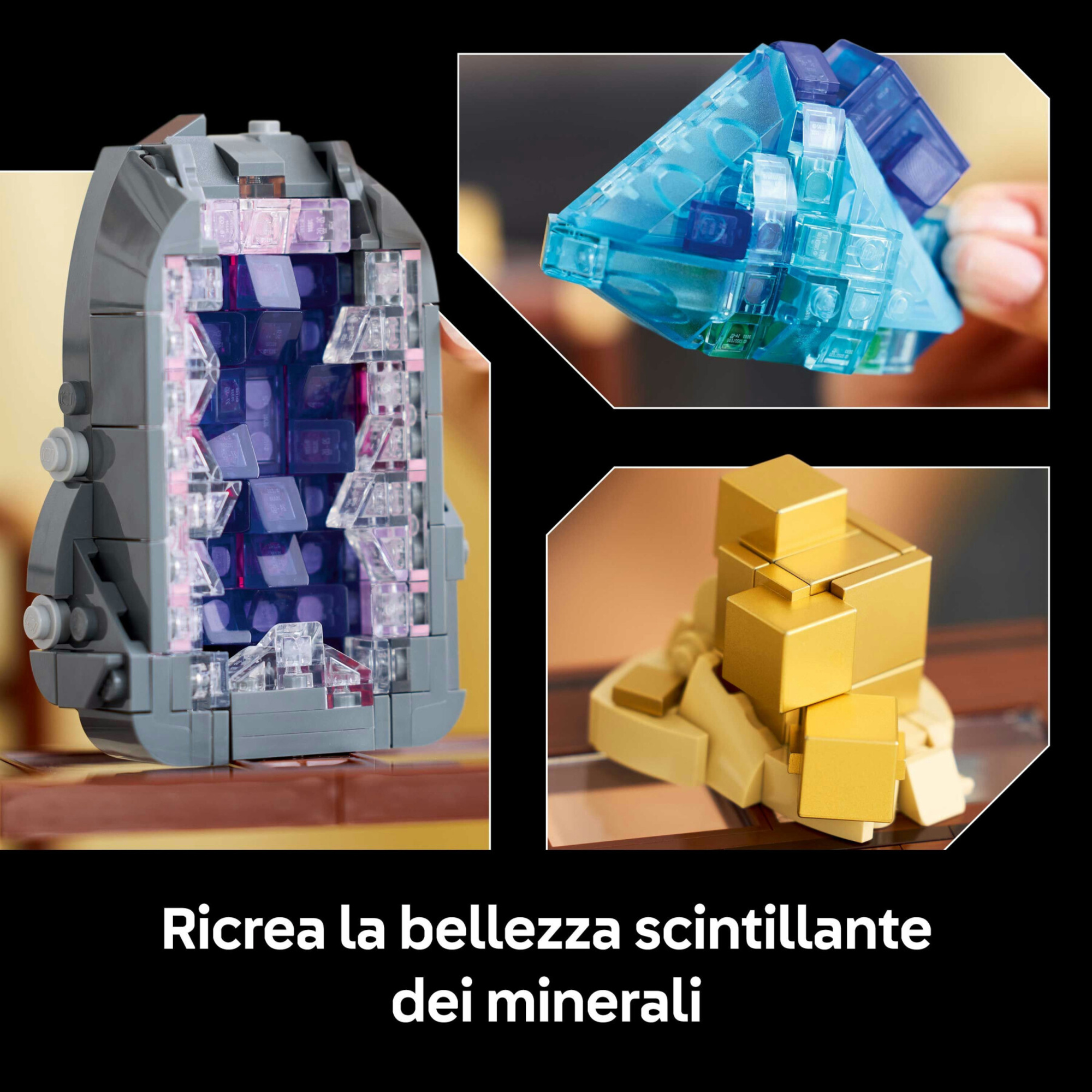 Lego - 21362 - ideas collezione di minerali con cristalli e supporti - LEGO IDEAS