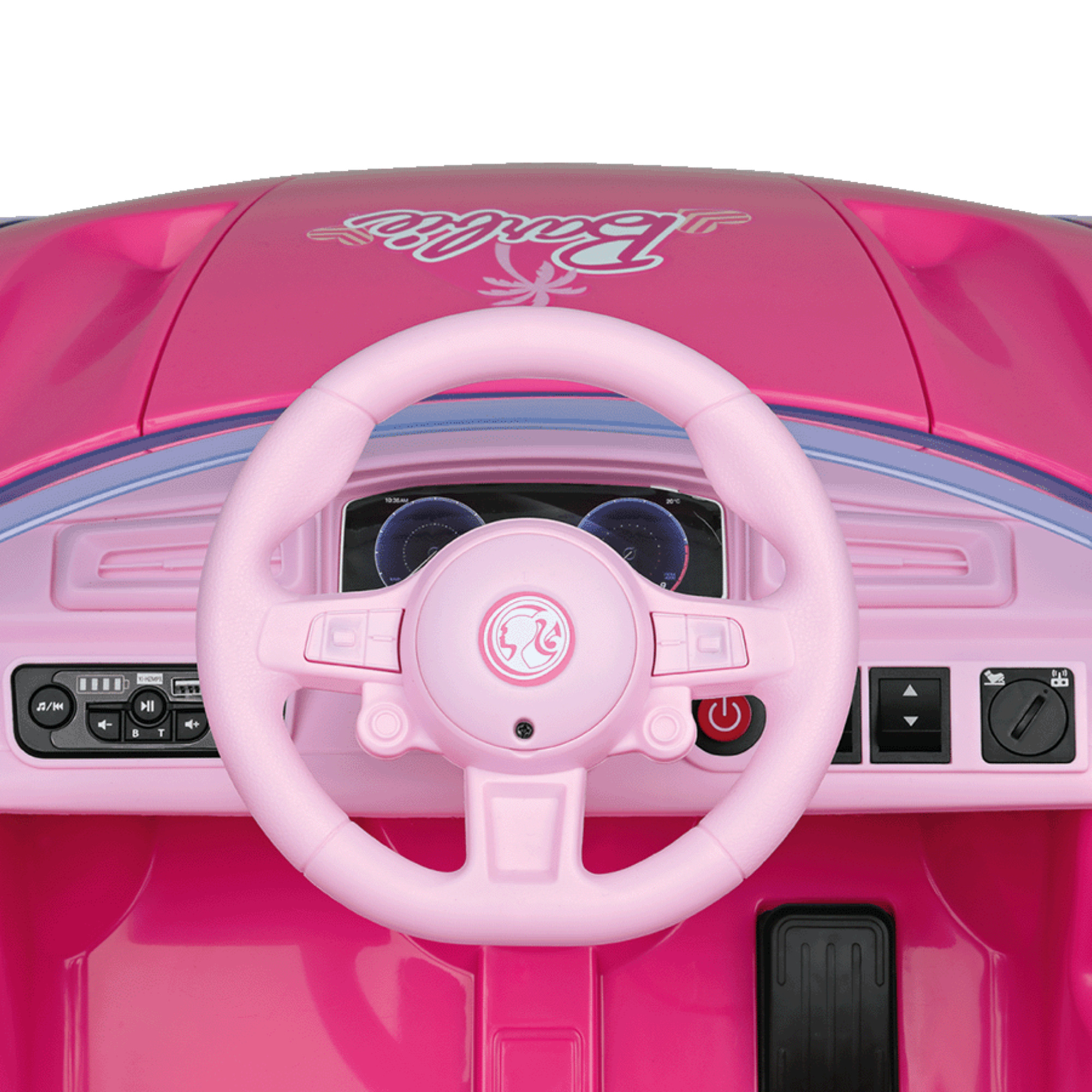 Barbie - veicolo elettrico radiocomando con luci, suoni e 2 sedili - Peg Perego