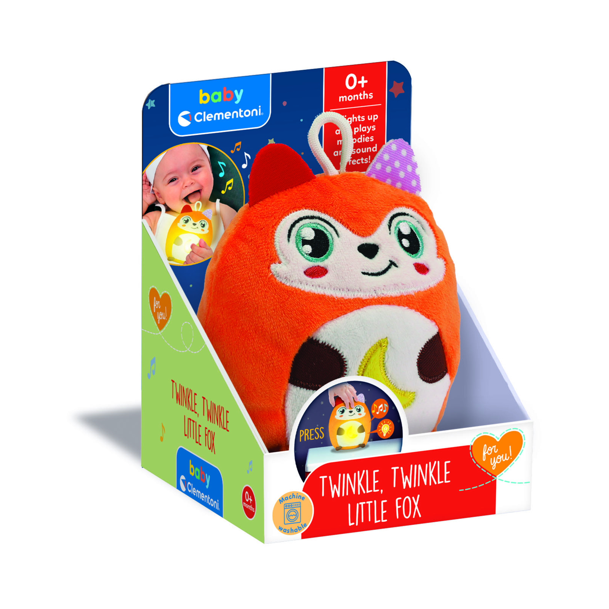 Volpe twinkle twinkle little fox - 0m+ - baby clementoni - BABY CLEMENTONI