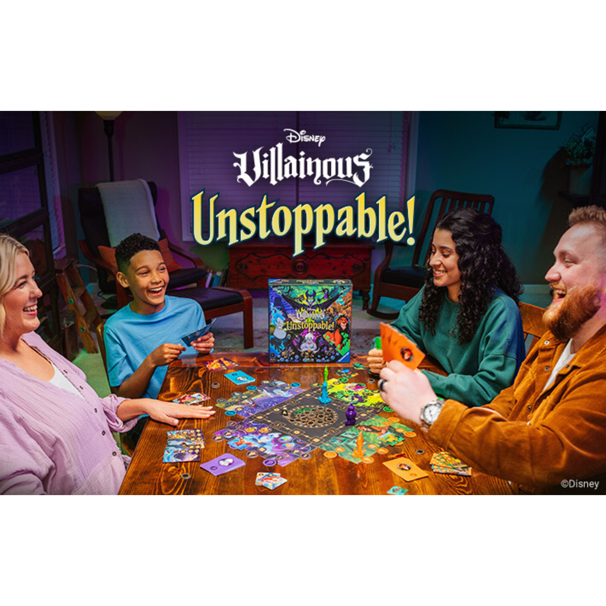 Ravensburger 24694 - disney villainous unstoppable! gioco da tavolo famiglia - Disney