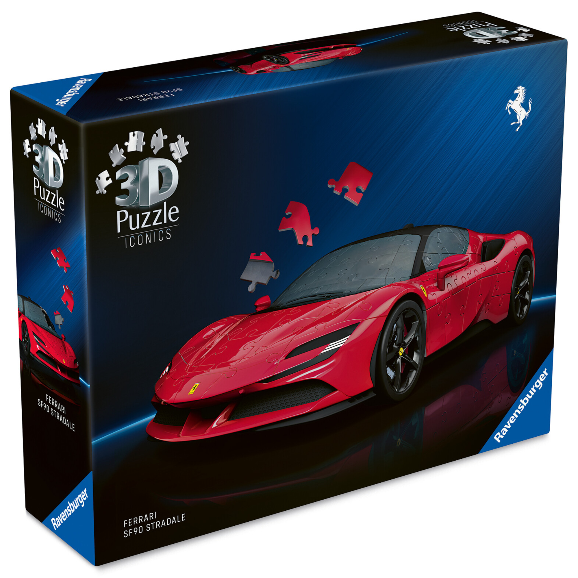 Ravensburger - puzzle 3d iconics: ferrari sf90 stradale - l'iconica supersportiva di maranello in puzzle 3d - RAVENSBURGER, RAVENSBURGER 3D PUZZLE