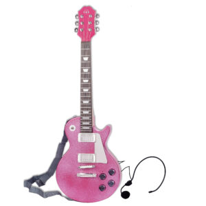Chitarra elettrica giocattolo con suoni, luci e connessione - 