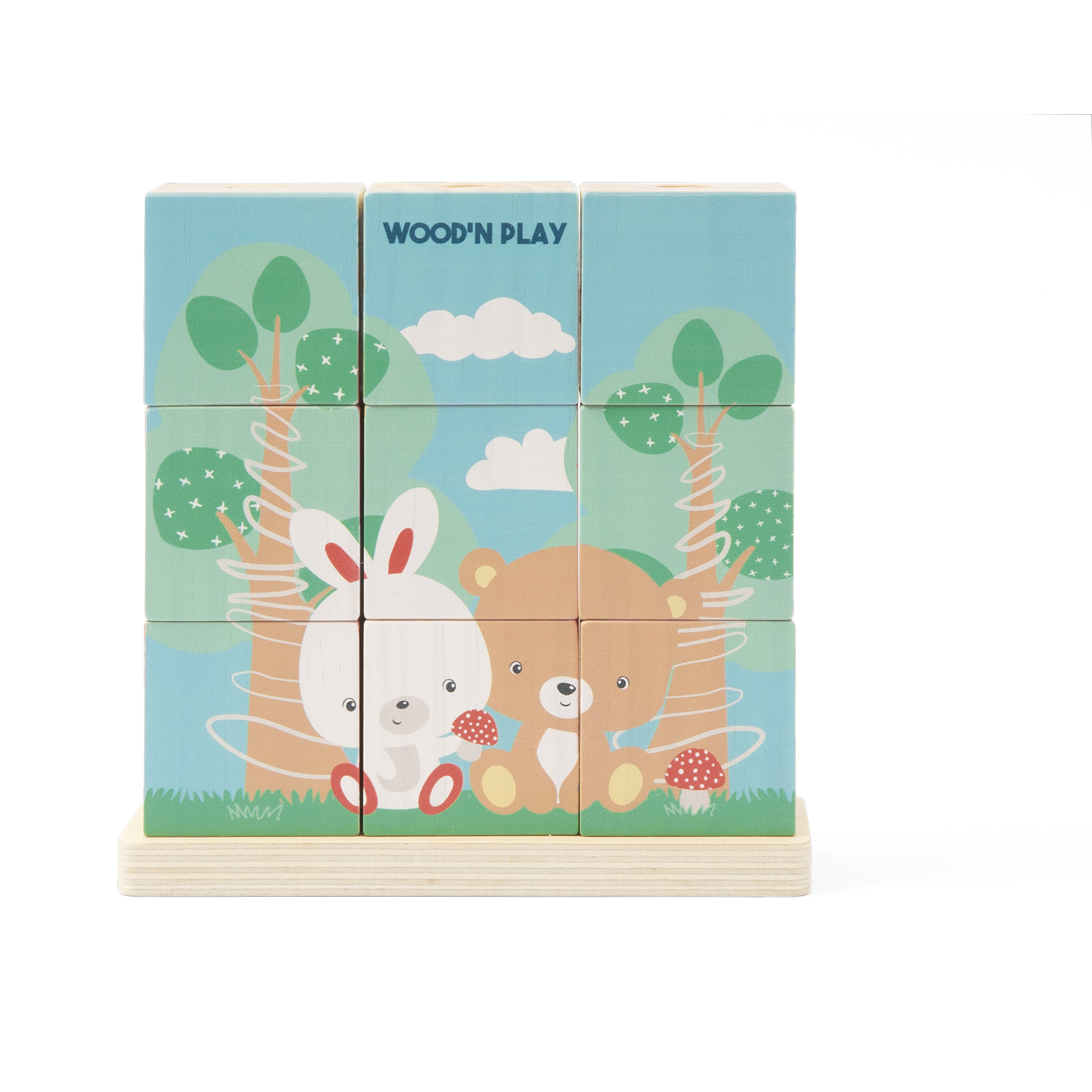 Puzzle a cubi - WOOD 'N' PLAY
