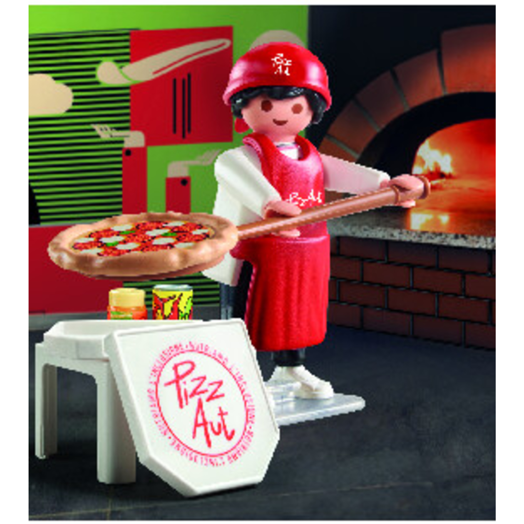 Playmobil 72155 pizzaut pizzaiolo - esclusiva toys center - Playmobil