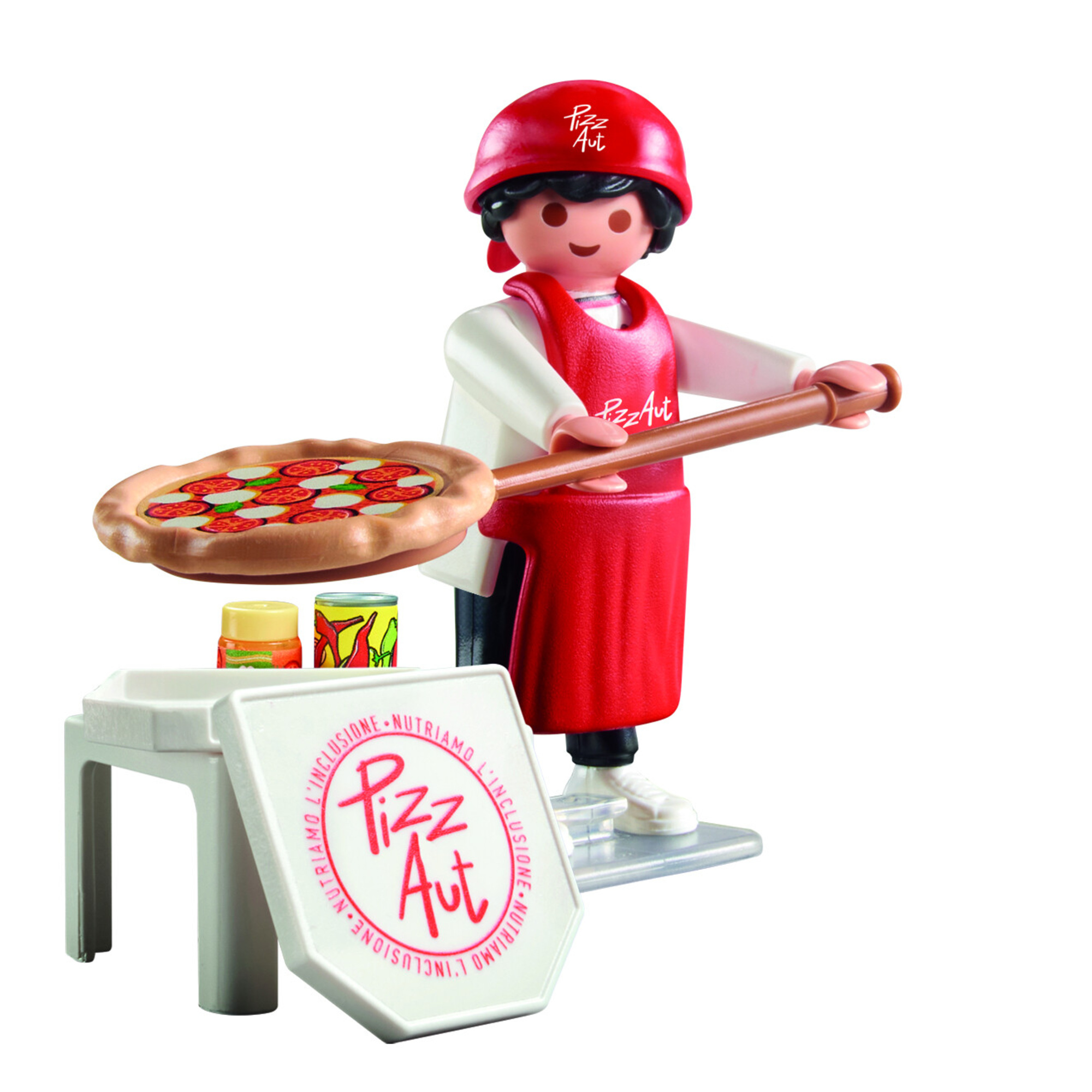 Playmobil 72155 pizzaut pizzaiolo - esclusiva toys center - Playmobil