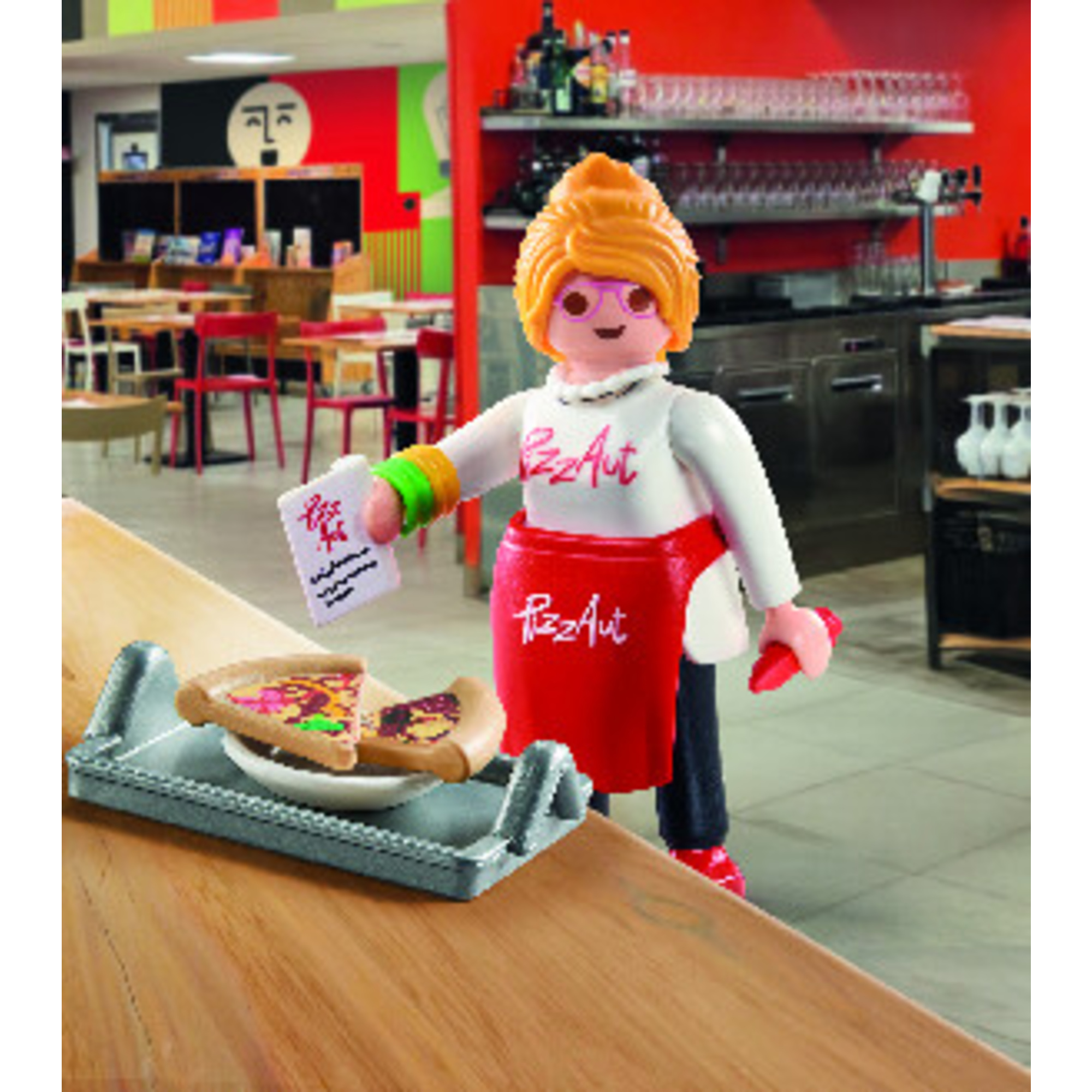 Playmobil 72156 pizzaut cameriera - esclusiva toys center - Playmobil