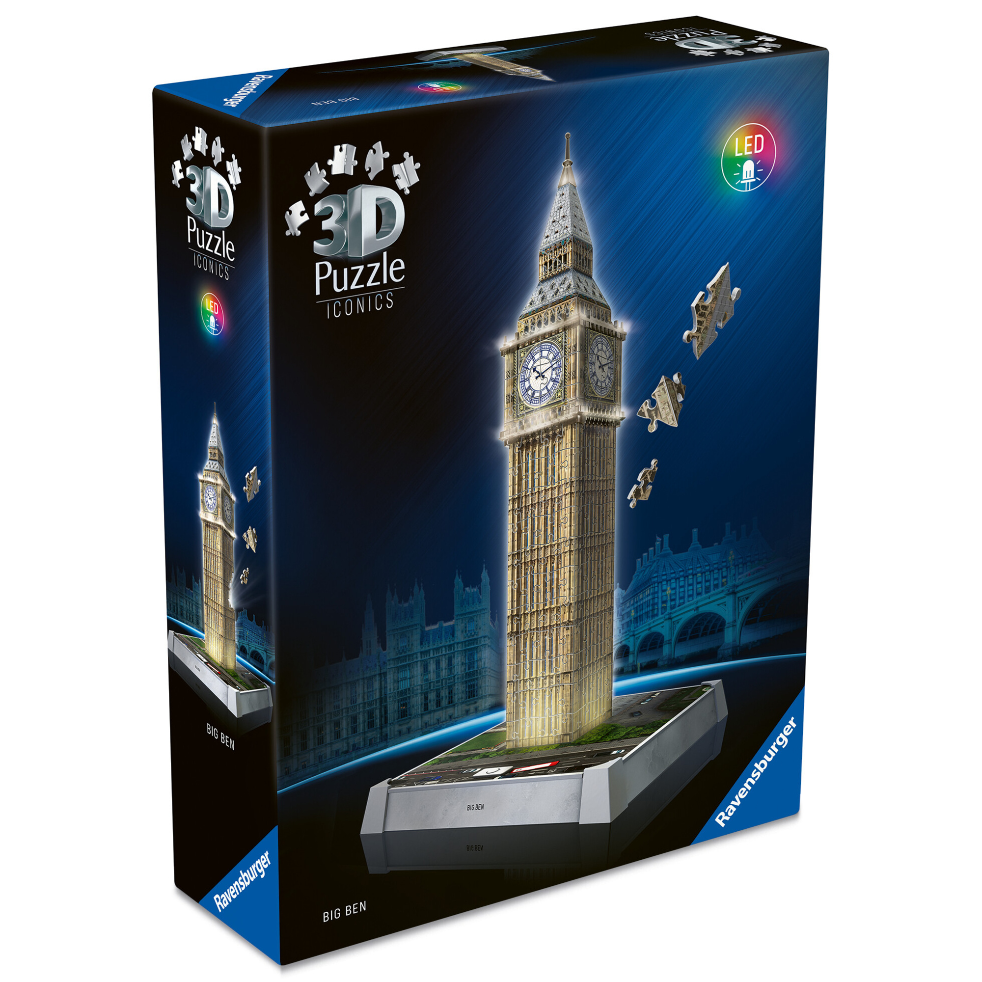 Puzzle 3d iconico: big ben - replica dettagliata in un affascinante modello puzzle 3d - RAVENSBURGER