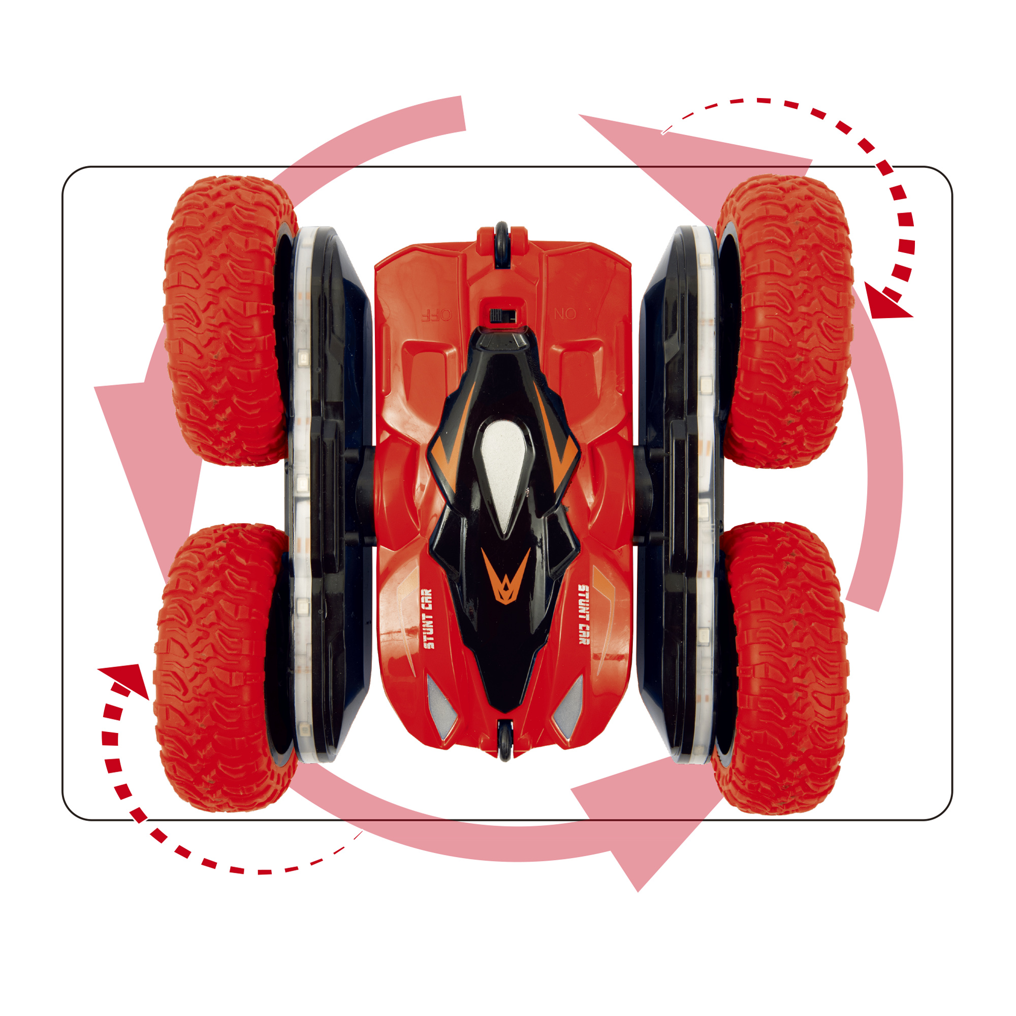 Stunt car 4 ruote - auto rc acrobazie e luci led - MOTOR & CO R/C