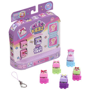 Clickeez - 5 tasti click toy - effetto asmr - fidget toy - 70 personaggi carini ed esclusivi da collezione - da 6 anni - 