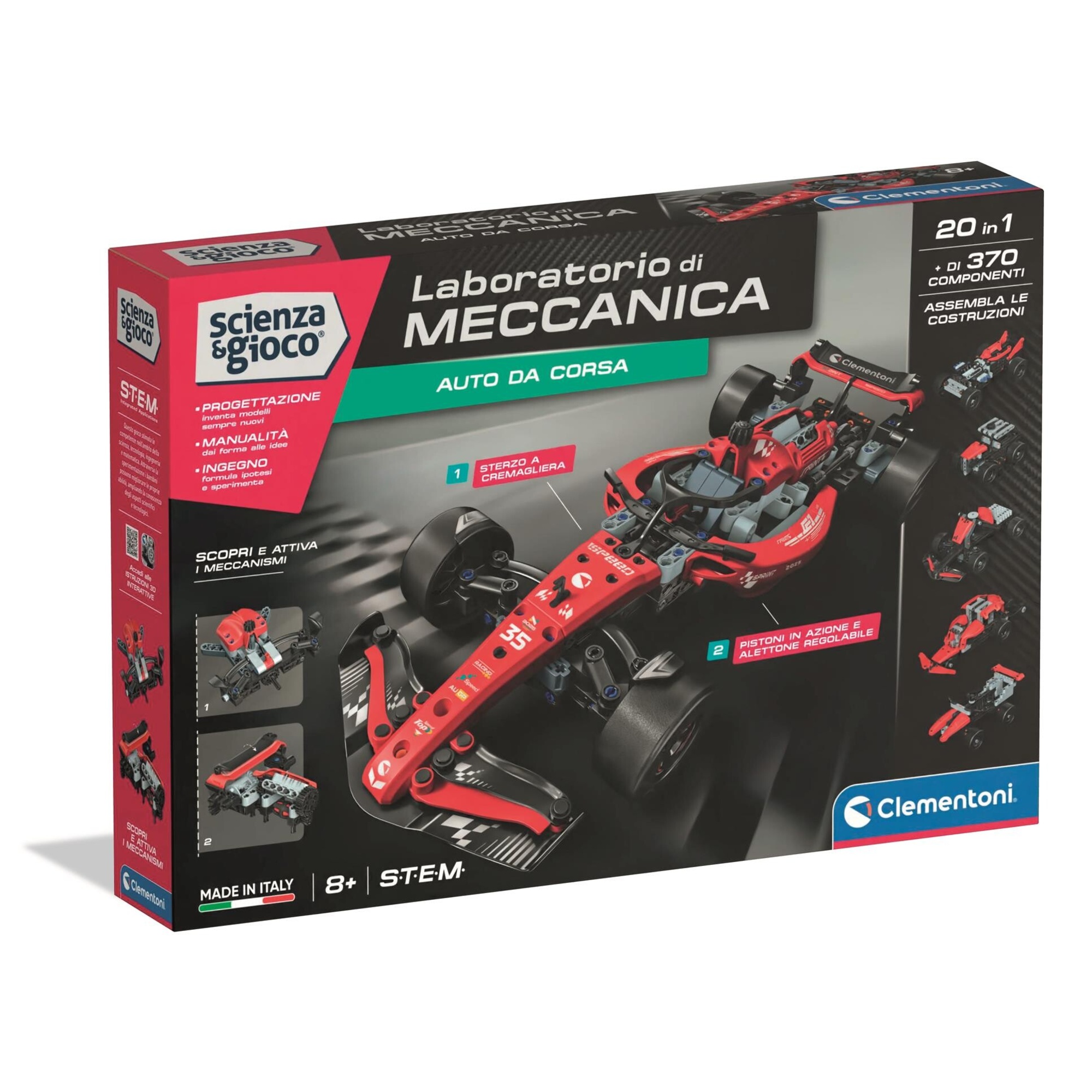 Clementoni - mechanics laboratory - racing car - 19448 - CLEMENTONI