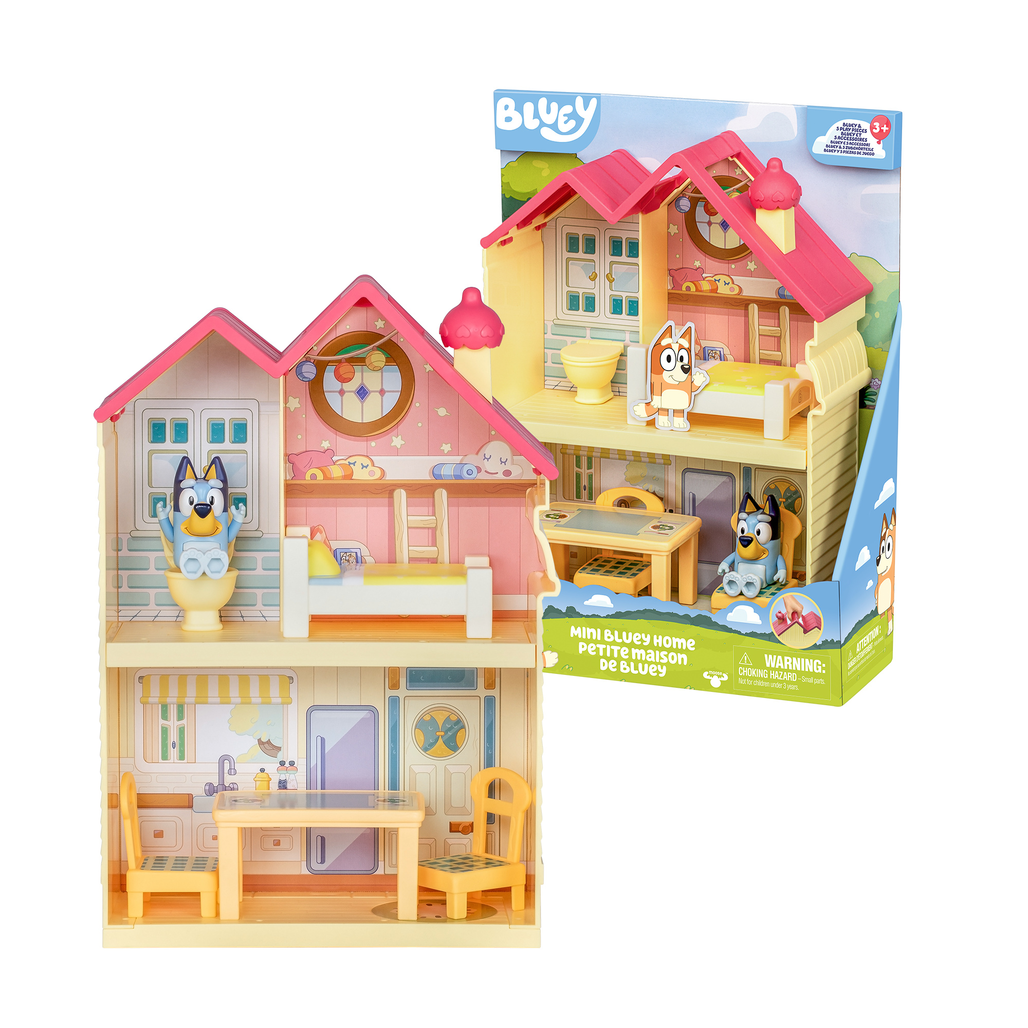 Bluey - playset mini home - la casa di bluey con personaggio e accessori - BLUEY
