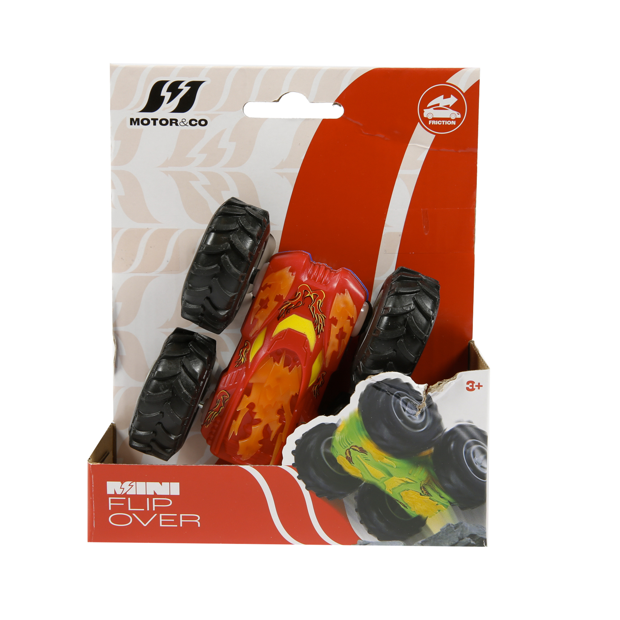 Mini auto flip over a frizione - si ribalta e continua la corsa assortita - 