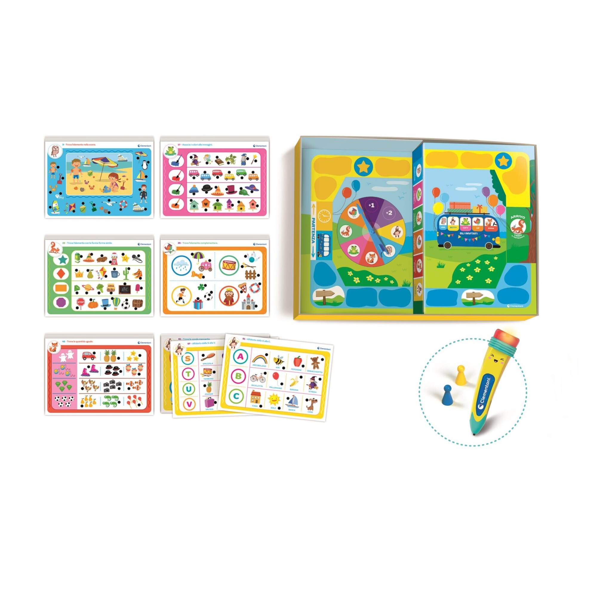 Clementoni - la penna parlante 1000 quiz - 16495 - CLEMENTONI, SAPIENTINO