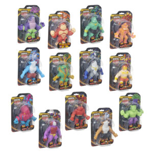 Stretch squad xxl - 4 personaggi giganti elastici da collezione - assortito - 