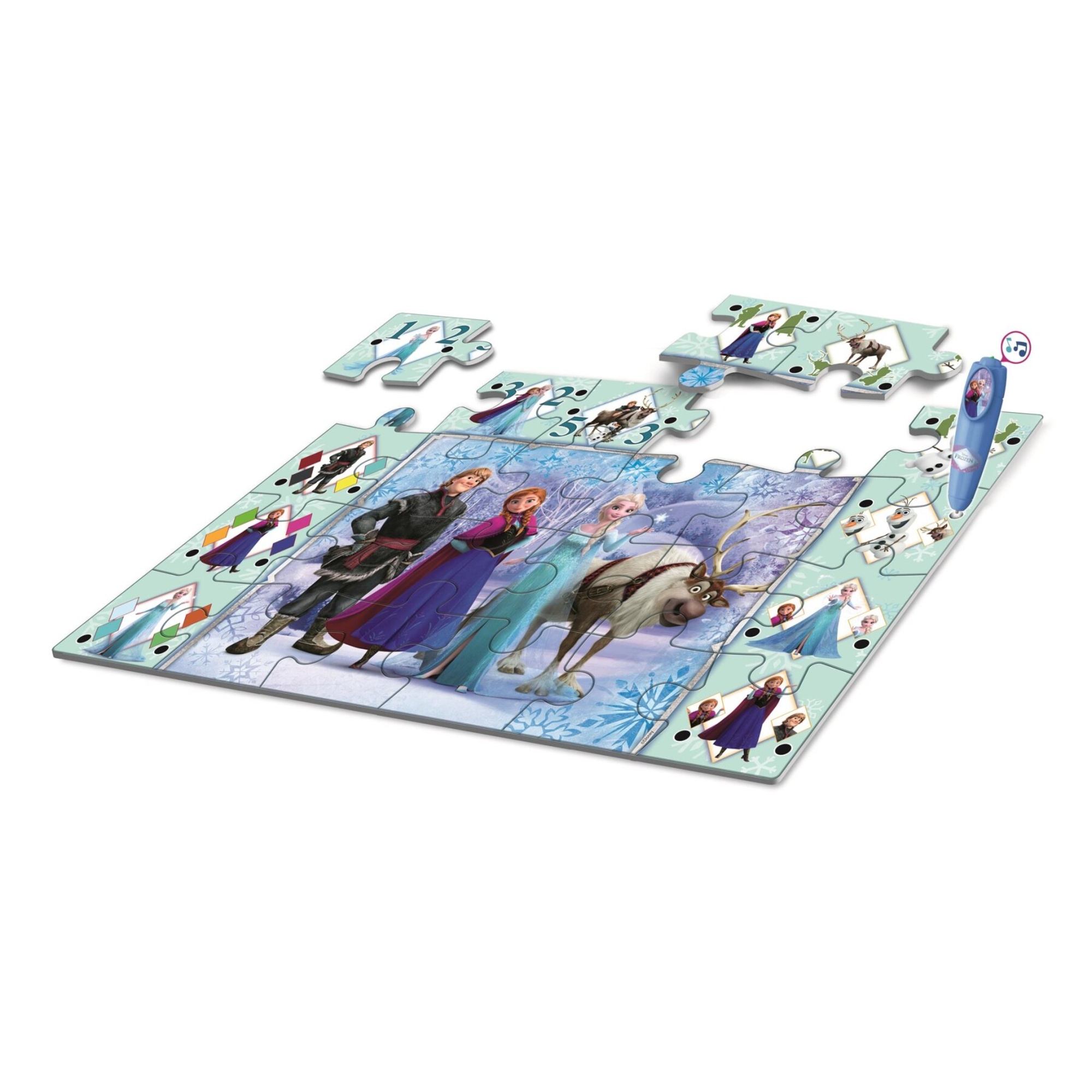 Clementoni - interactive floor puzzle - frozen - 16496 - CLEMENTONI, Frozen