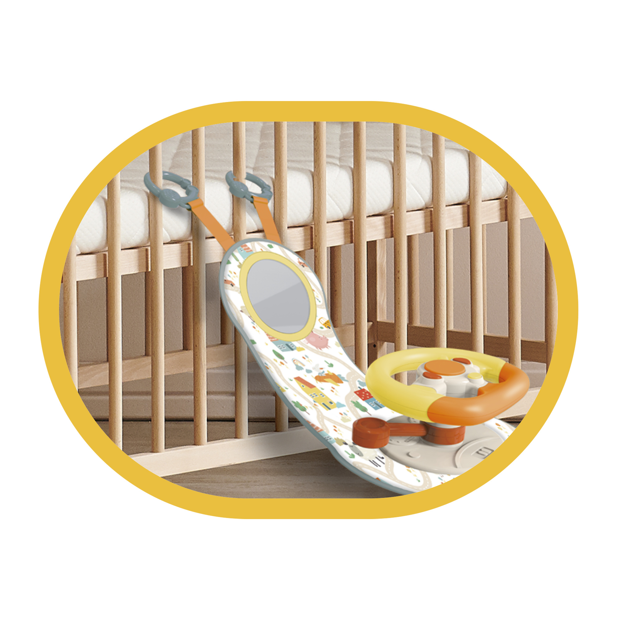 Primo volante giocattolo con suoni e luci per bambini - BABY SMILE