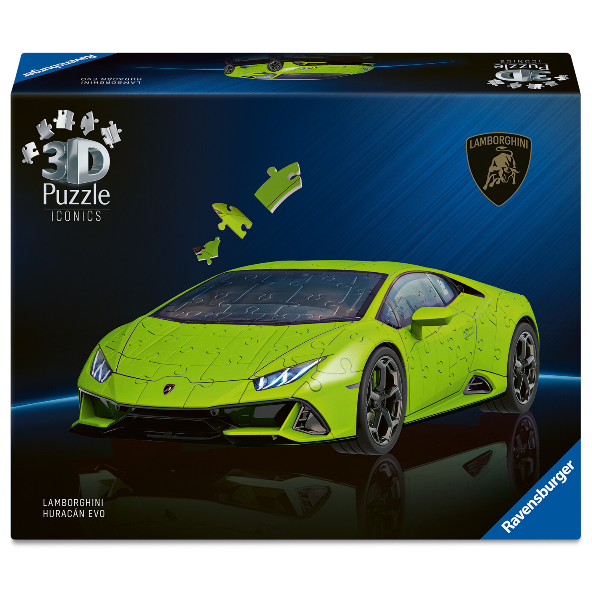 Puzzle 3d iconico: lamborghini huracán evo - una vera icona delle auto sportive in un dettagliato modello in scala 1:18 - RAVENSBURGER