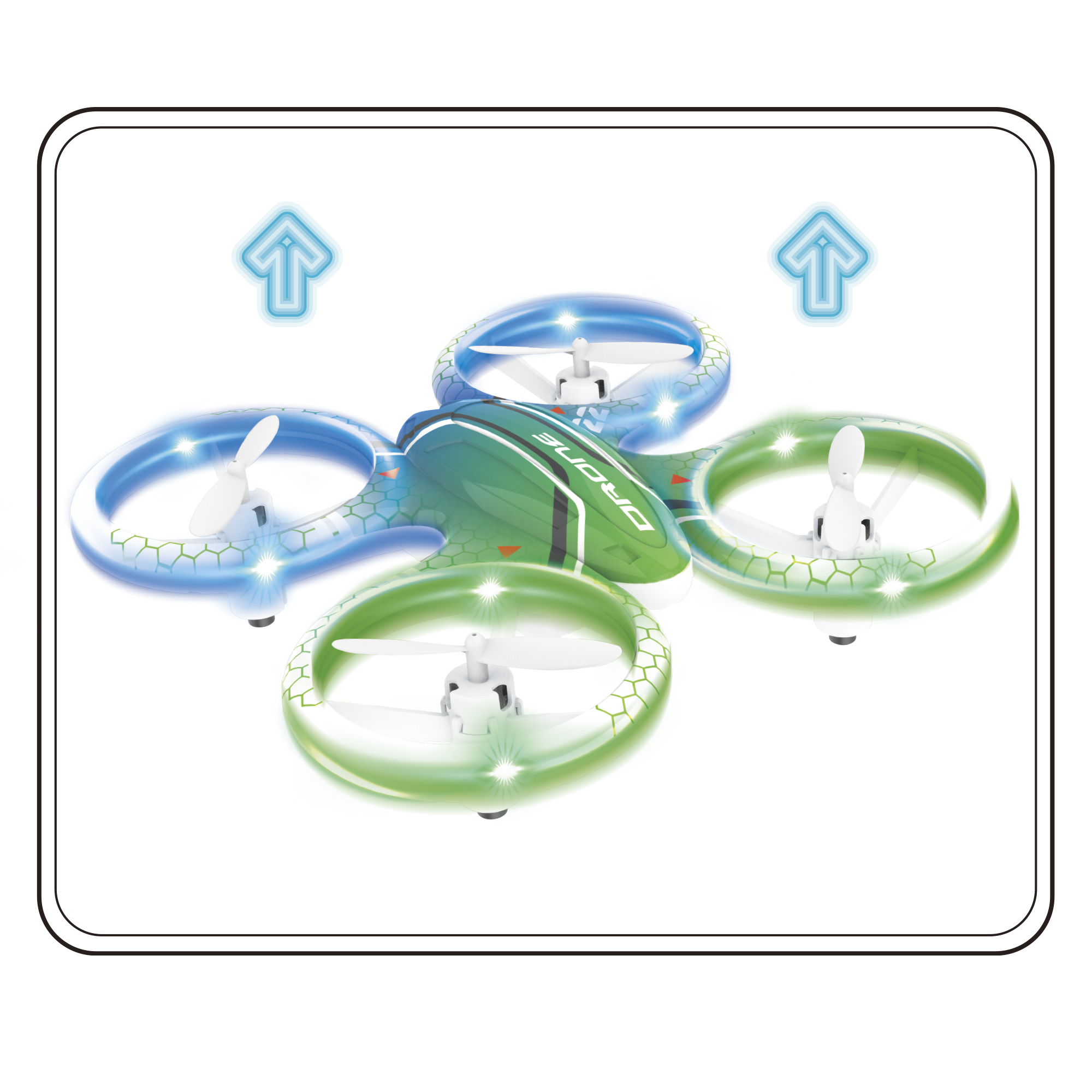 Glow drone compatto - drone led con funzioni smart - MOTOR & CO R/C