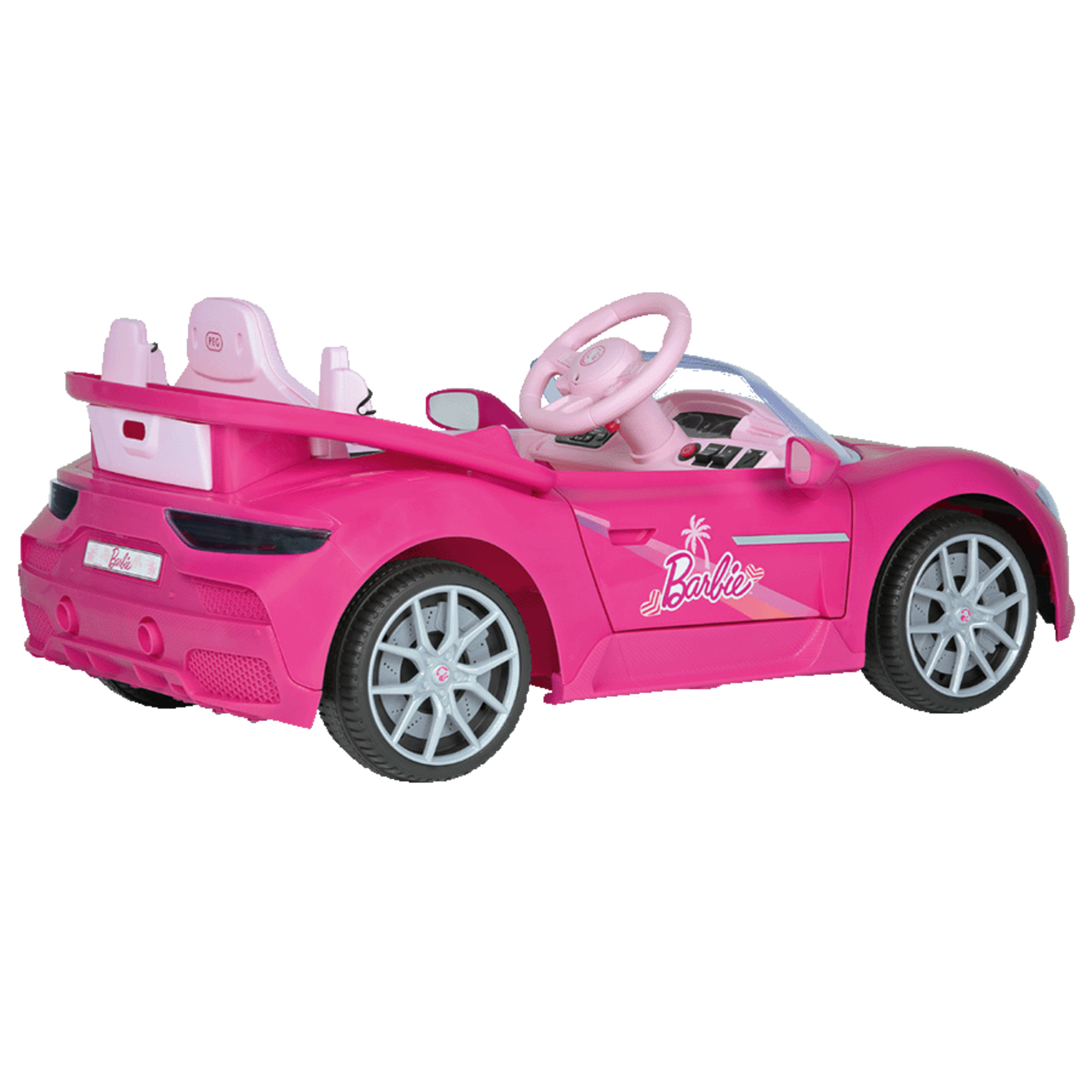Barbie - veicolo elettrico radiocomando con luci, suoni e 2 sedili - Peg Perego