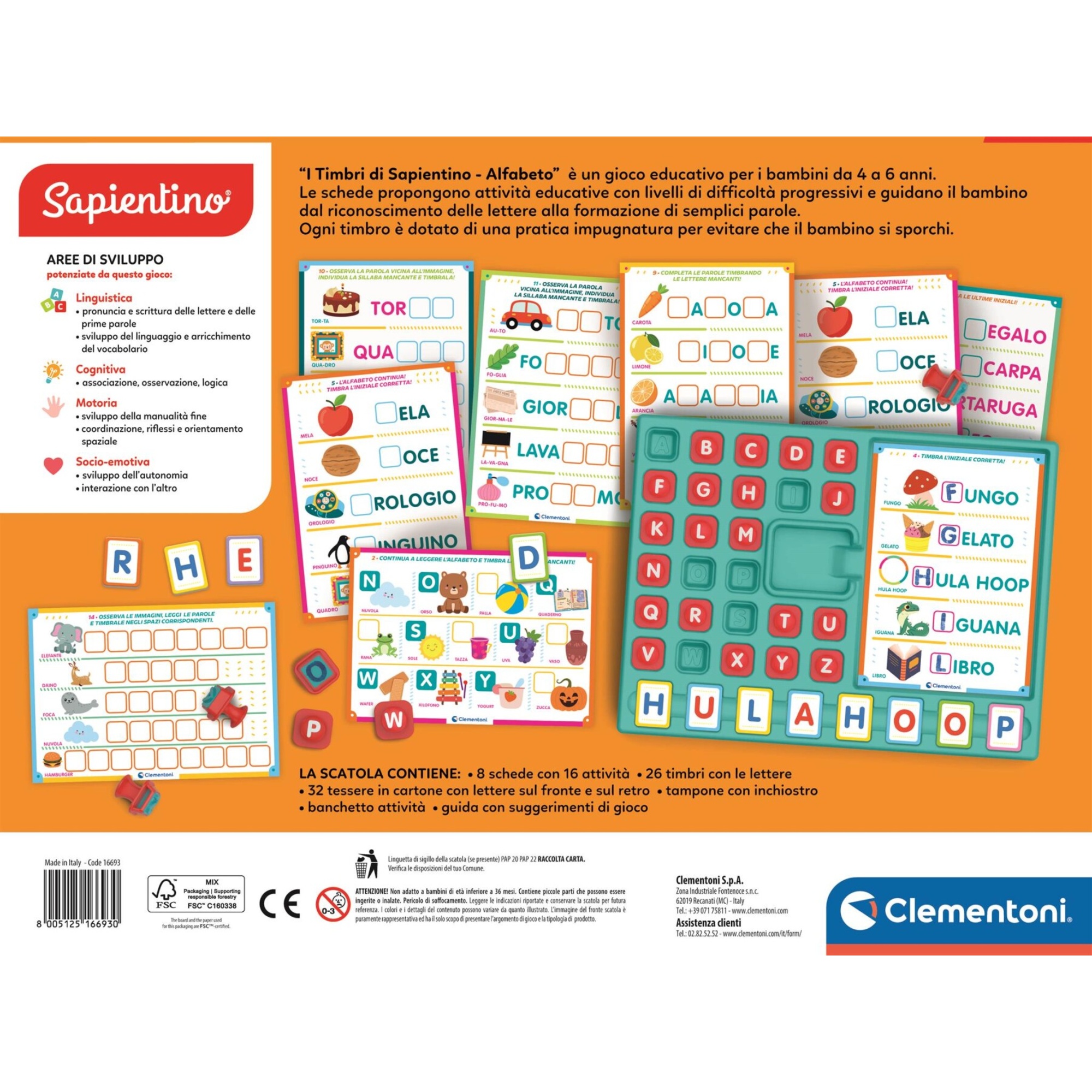 Clementoni - timbri dalla a alla z - 16693 - CLEMENTONI, SAPIENTINO