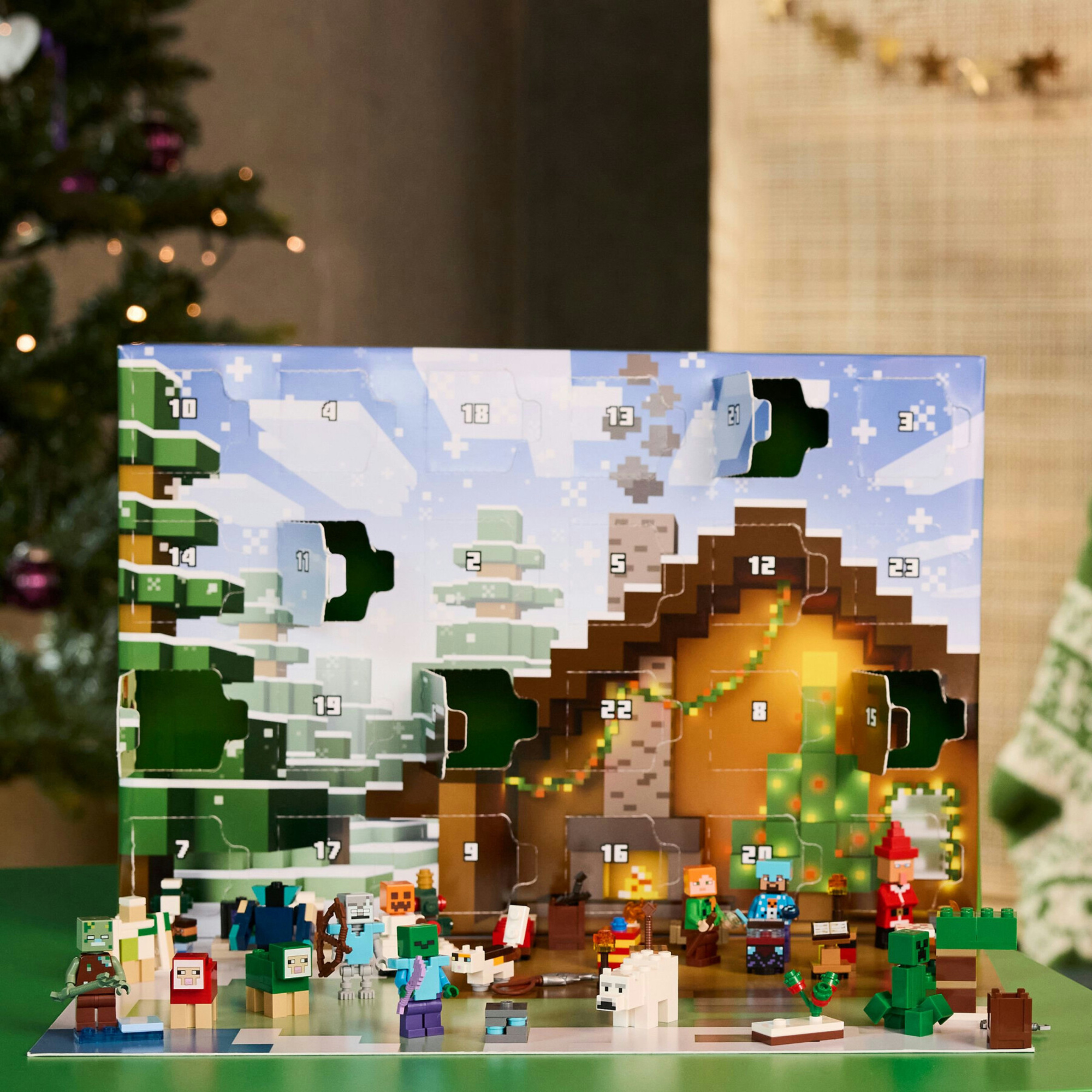 Lego 21280 minecraft calendario avvento 2025 con 24 sorprese, regalo natale 7+ - MINECRAFT, Lego