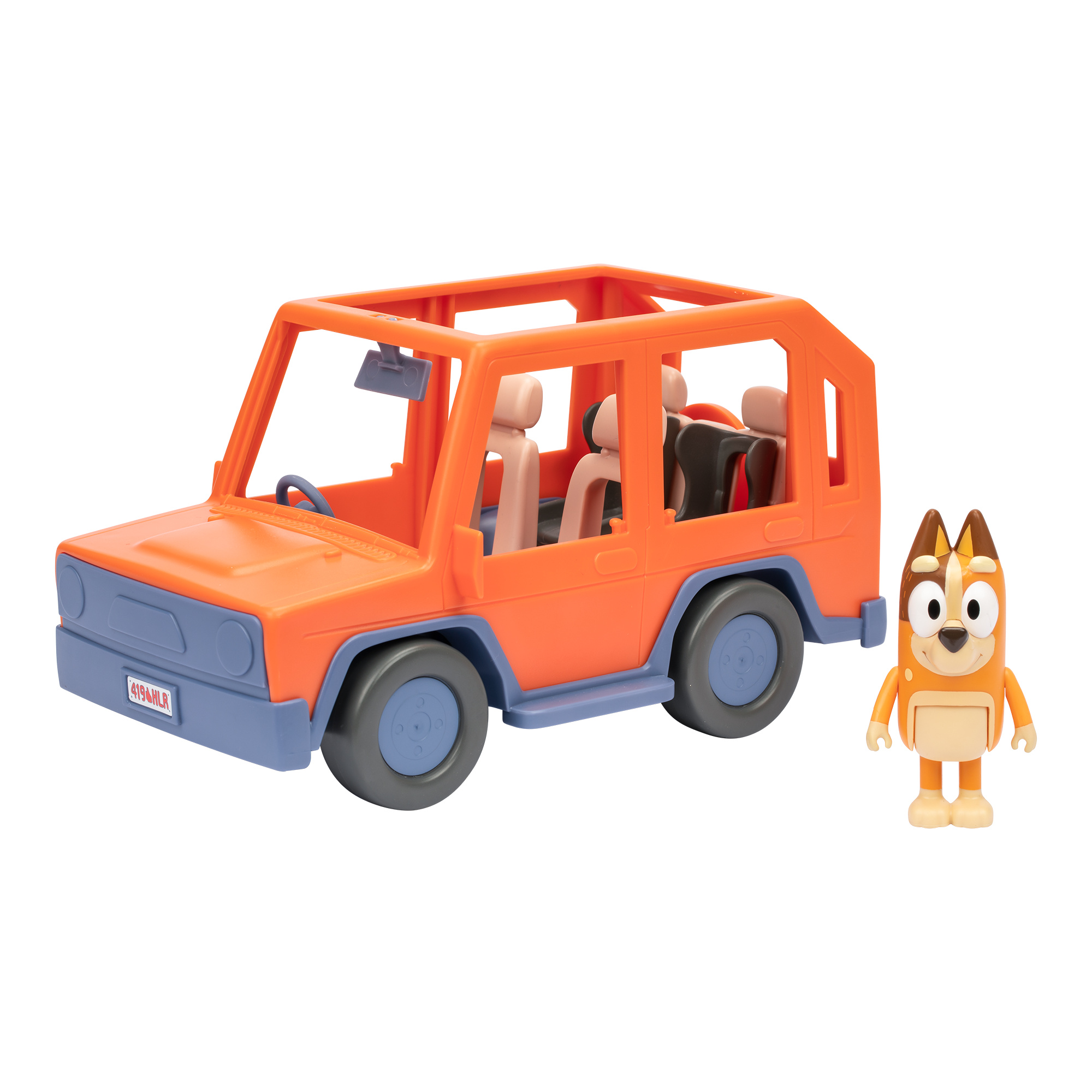 Bluey - veicolo jeep con chilli, amico di bluey per una perfetta gita in famiglia - BLUEY