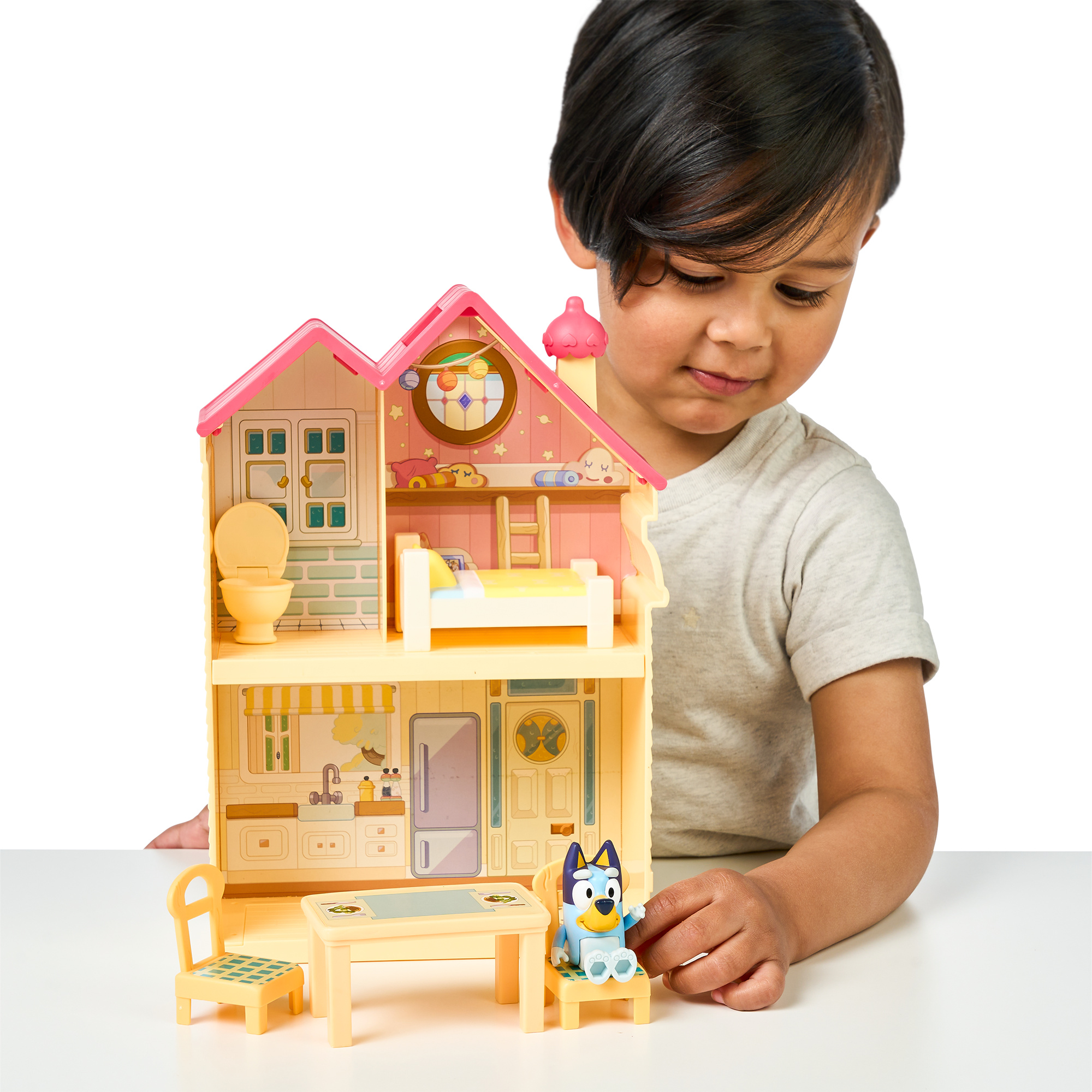 Bluey - playset mini home - la casa di bluey con personaggio e accessori - BLUEY