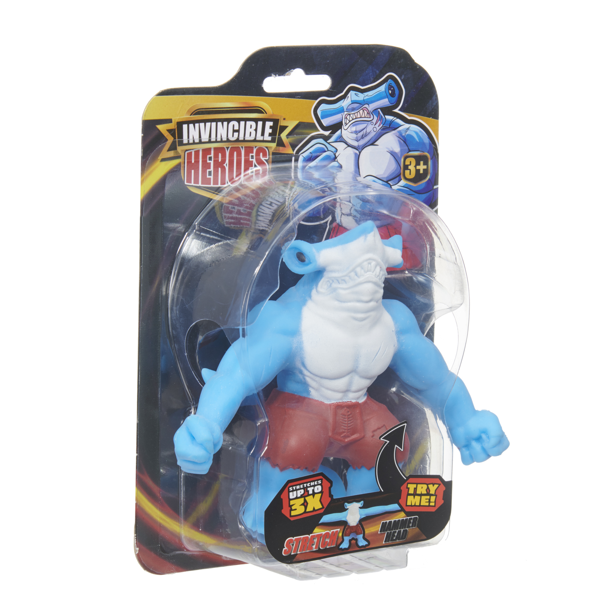 Stretch squad xxl - 4 personaggi giganti elastici da collezione - assortito - 