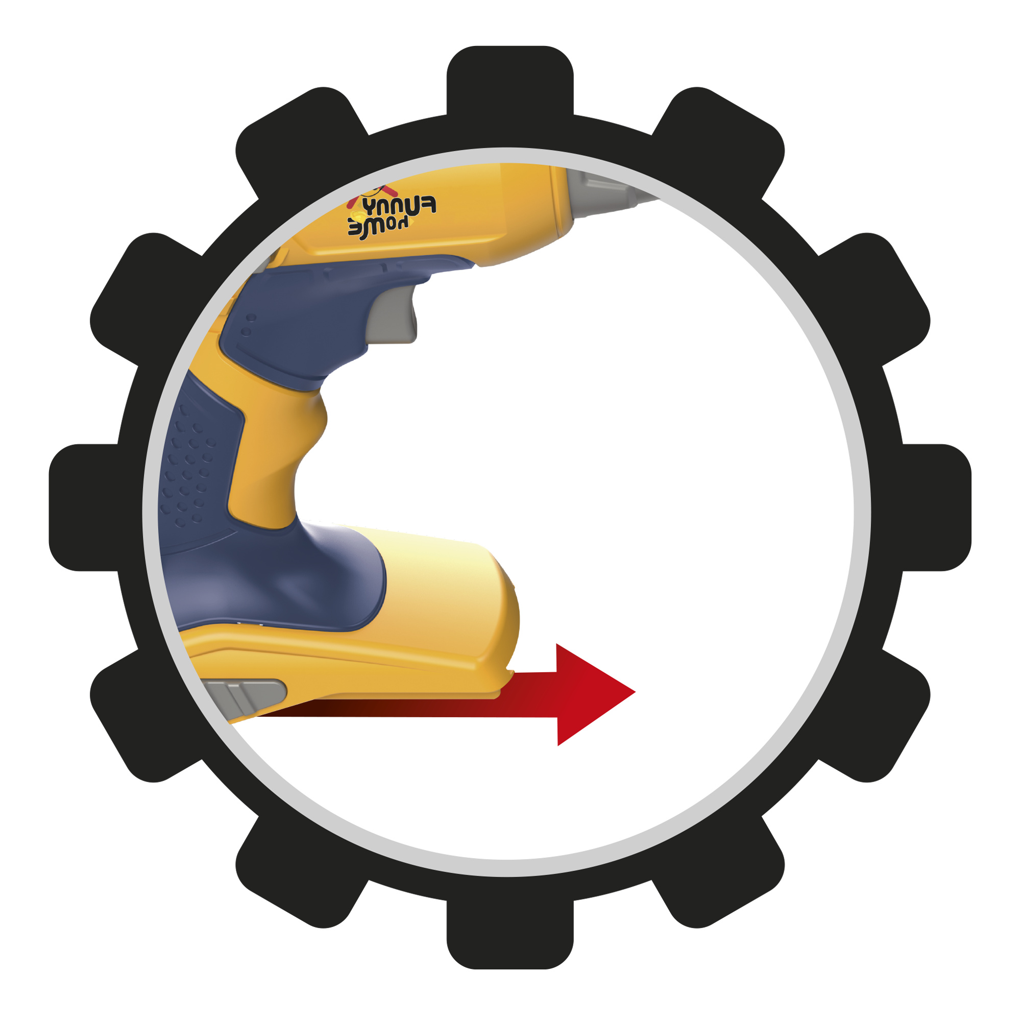 Trapano elettrico giocattolo con 4 punte intercambiabili - FUNNY HOME