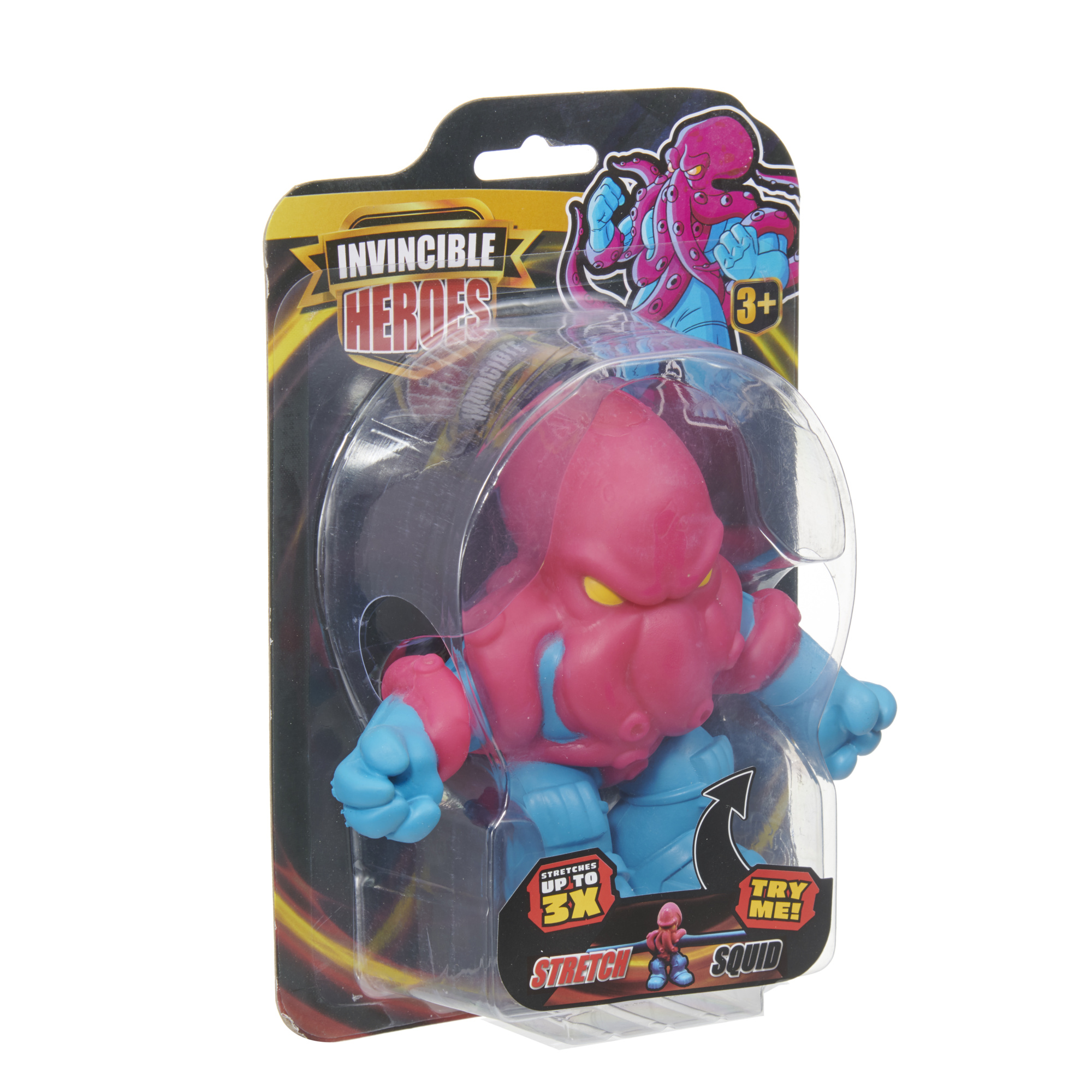 Stretch squad xxl - 4 personaggi giganti elastici da collezione - assortito - 