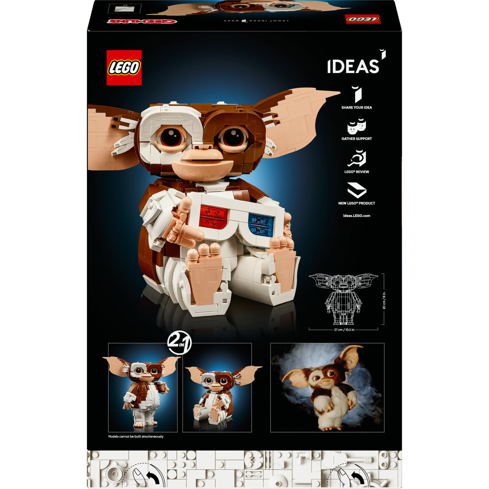 Lego ideas 21361 gremlins gizmo action figure da costruire ed esporre - LEGO IDEAS