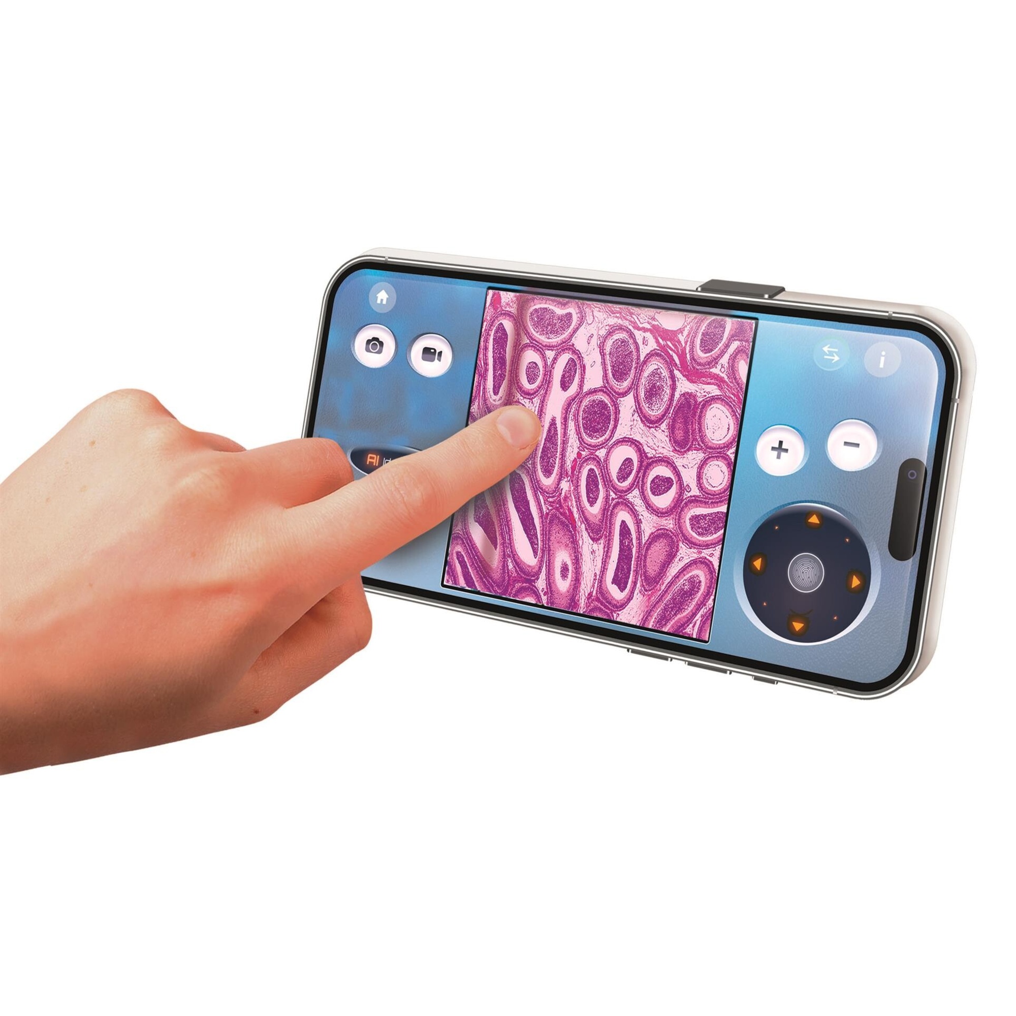 Clementoni - explorer scope - microscopio interattivo con a.i. e telecamera wifi - 19387 - CLEMENTONI