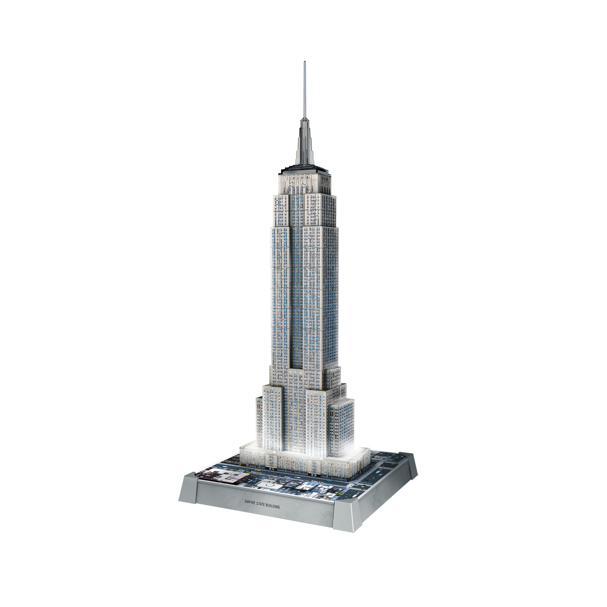Puzzle 3d iconico: empire state building - replica dettagliata in un affascinante modello puzzle 3d - RAVENSBURGER